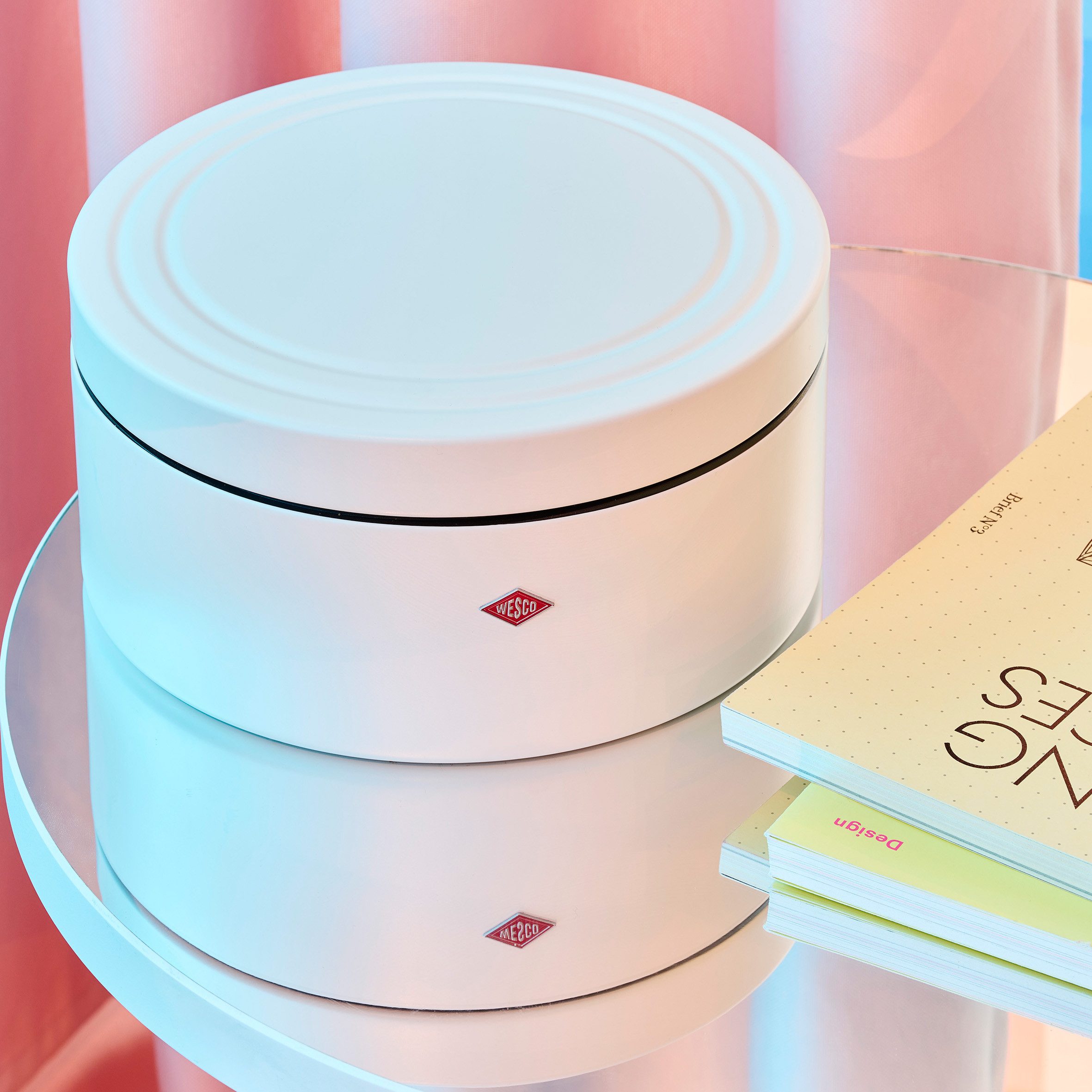 WESCO Keksdose Classic Line - Gebäckdose, Stahlblech, (1-tlg), Dose mit Deckel & Kunststoffring / schließt dicht, 4 L