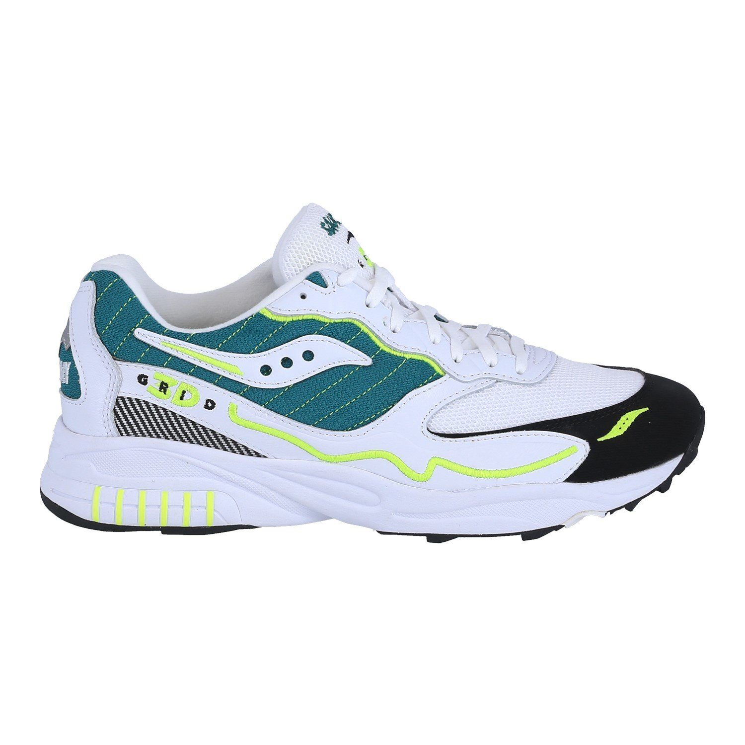 Saucony 3D Grid Hurricane weiss/grün Herren Sneaker