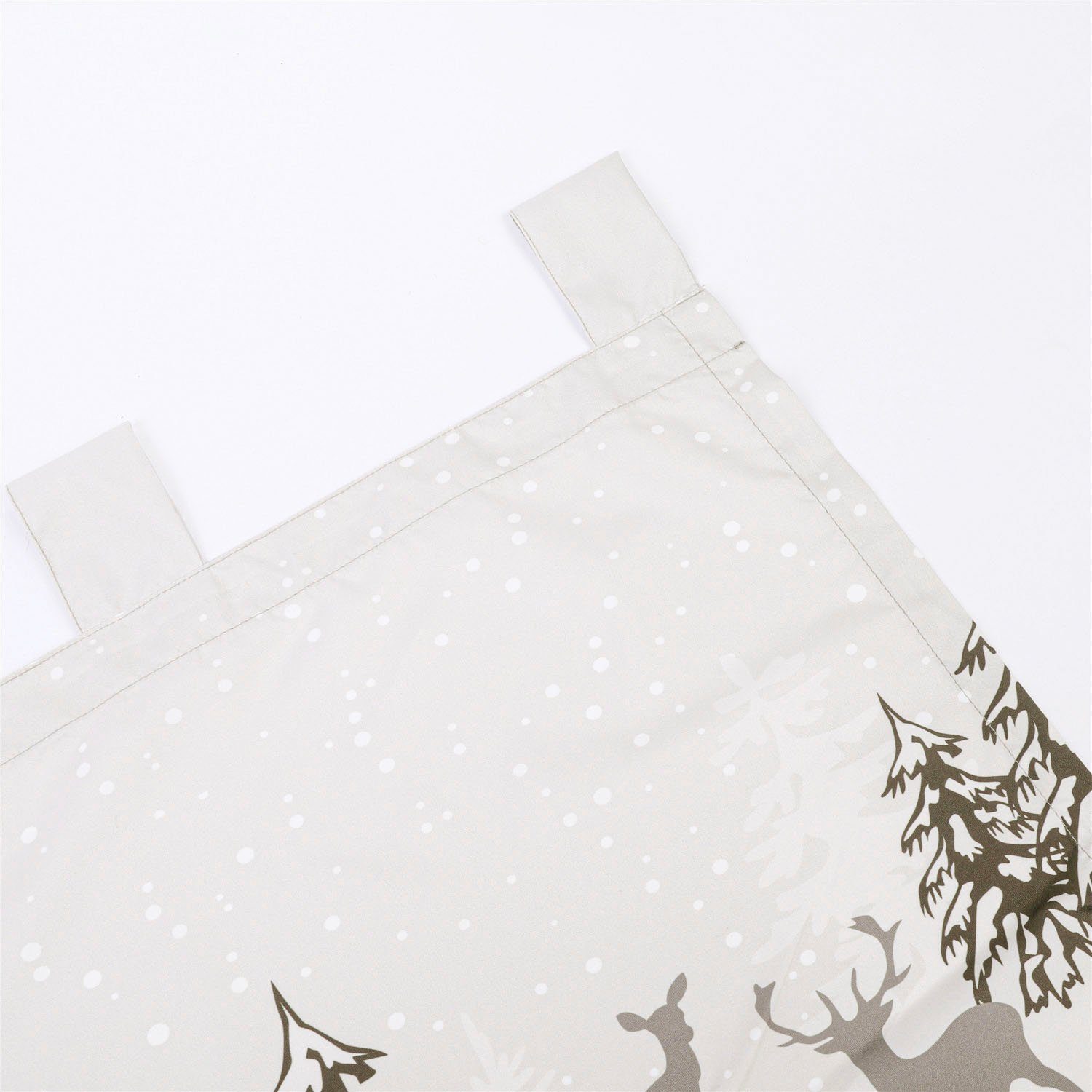 Schlaufen St), home, blickdicht, (1 Weihnachtsdesign my Polyester, aus Microfaser Vorhang bedruckter mit Venua,