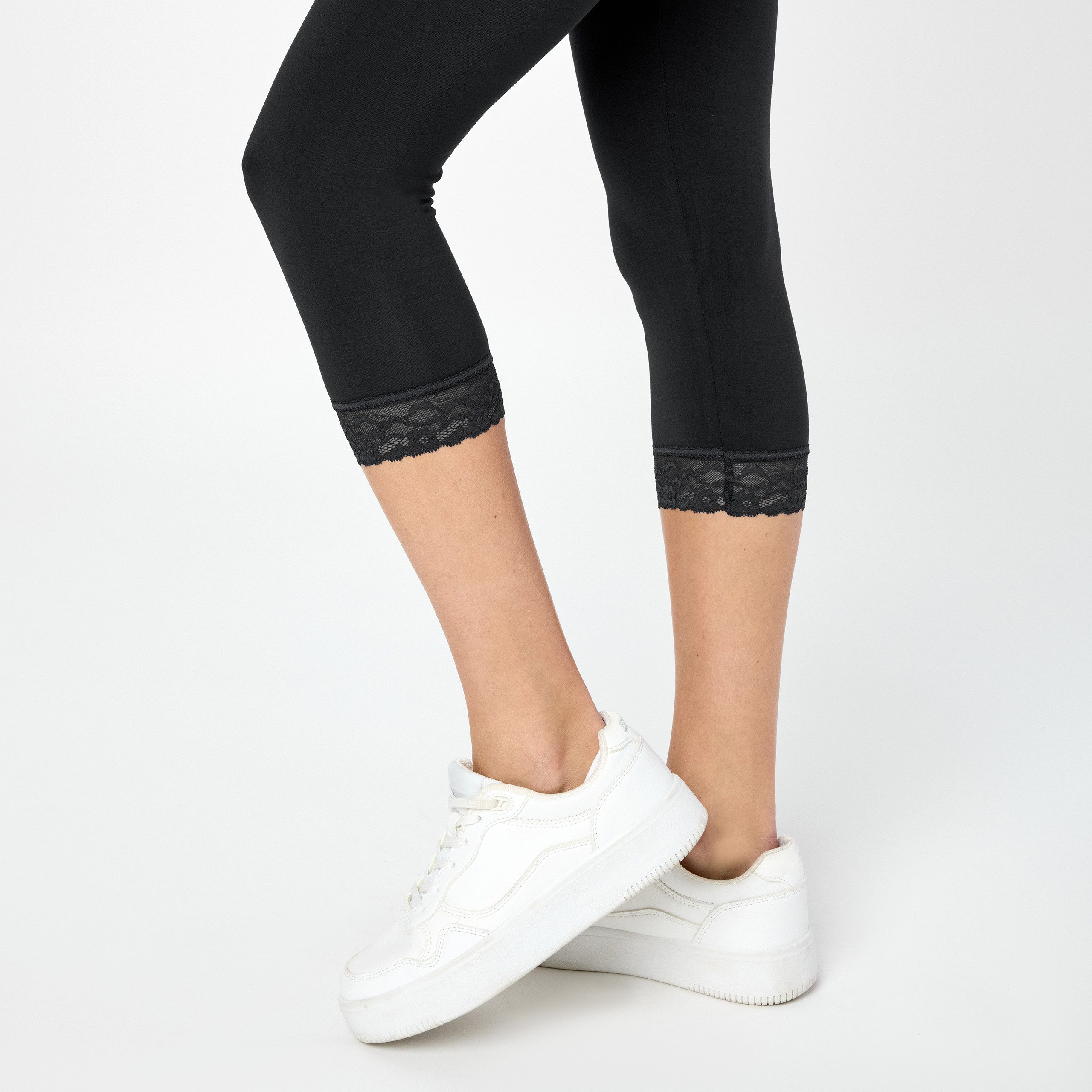 Be Mammy Umstandsleggings 3/4 Capri Umstandhose BE20-161 (1-tlg) aus Viskose – Bild 3 von 5