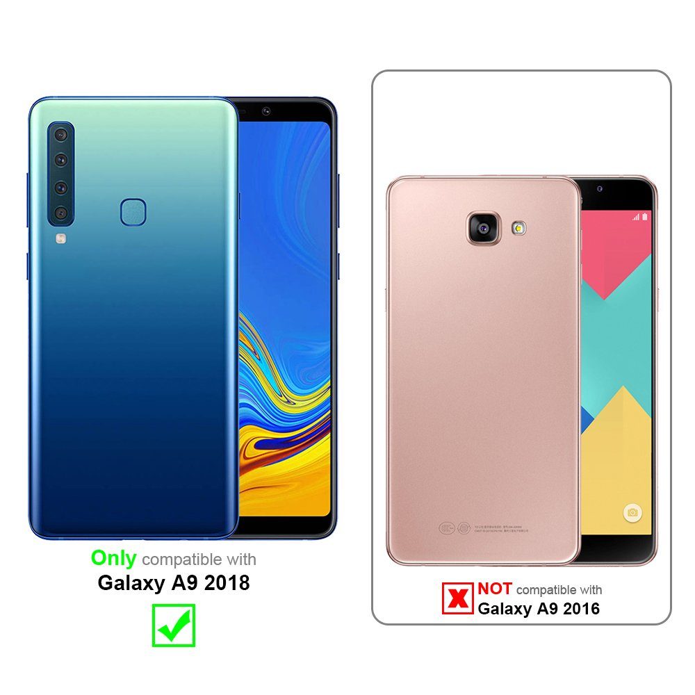 Cadorabo Handyhülle für Samsung Galaxy A9 2018 Hülle Samsung Galaxy A9 2018, Flexible Hülle TPU Silikon Schutzhülle Back Cover Case