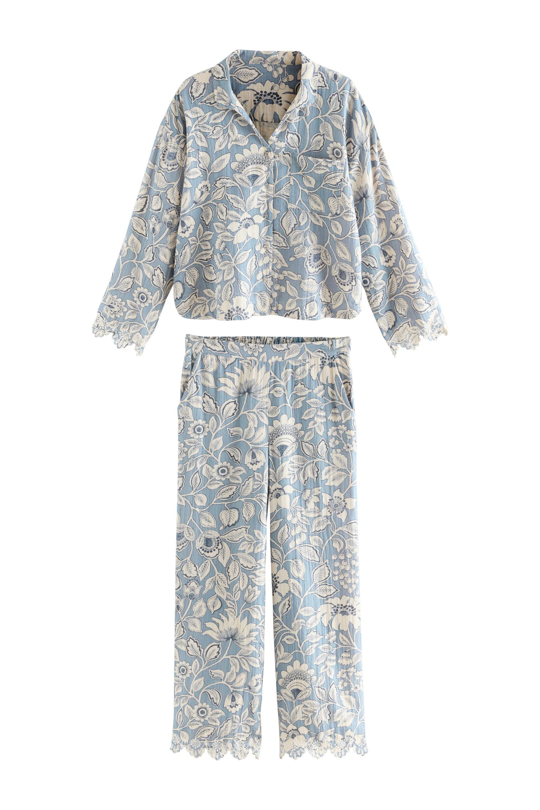 LAURA ASHLEY Pyjama Laura Ashley Oastbrook doppellagiger Schlafanzug (2 tlg günstig online kaufen