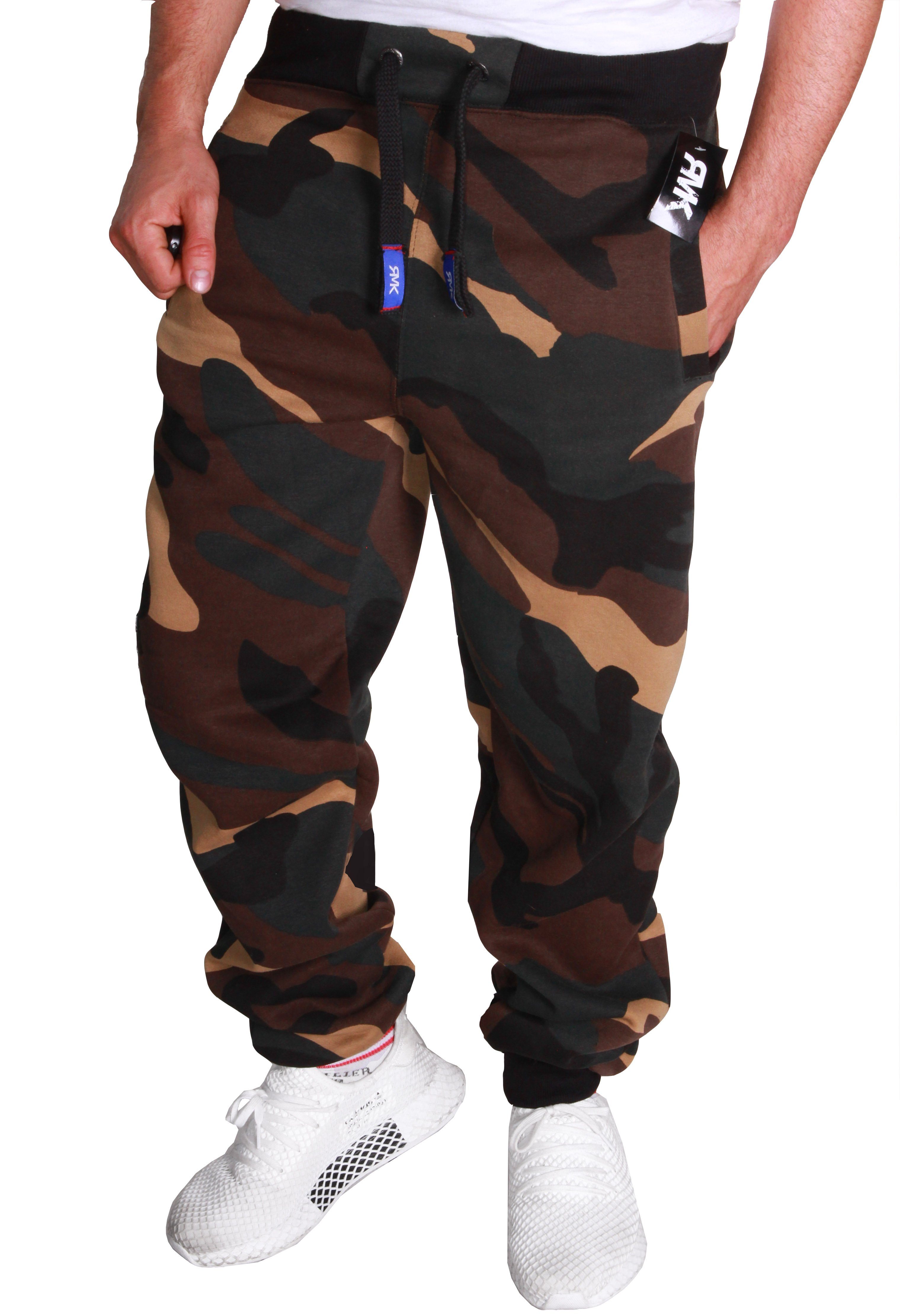 RMK Jogginghose Herren Trainingshose Fitnesshose Sport Hose Sweatpants Camo günstig online kaufen