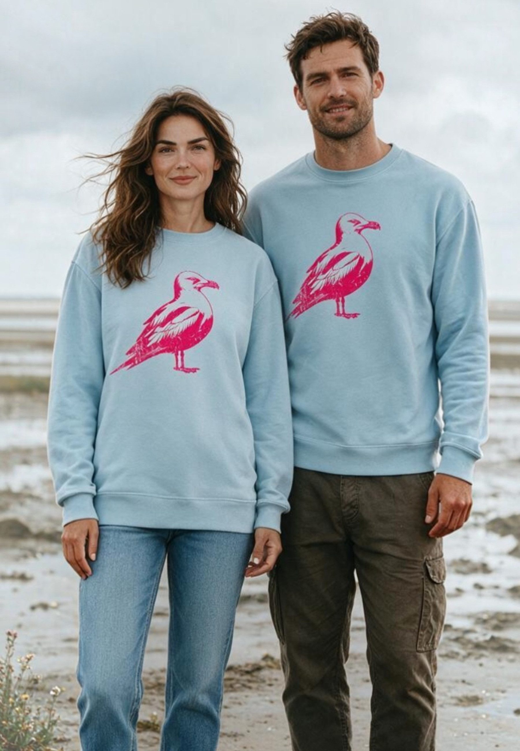 salzhaut Hoodie OLBEN UNISEX - MÖWE Unisex Regular Fit salzhaut Kapuzenpullover – bequemer Fit und nordisch klares Design