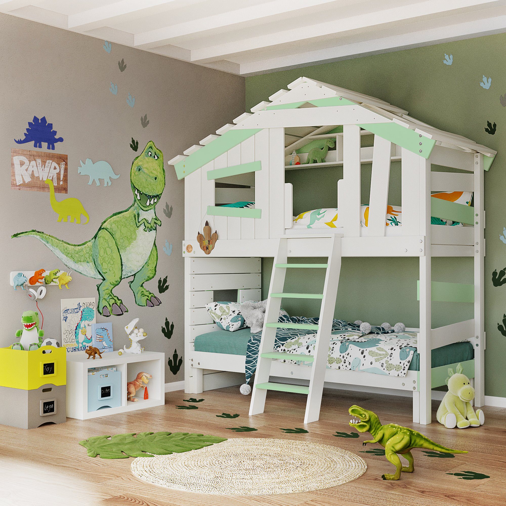 bibex Hochbett ALPIN CHALET Hochbett, Kinderbett, günstig online kaufen