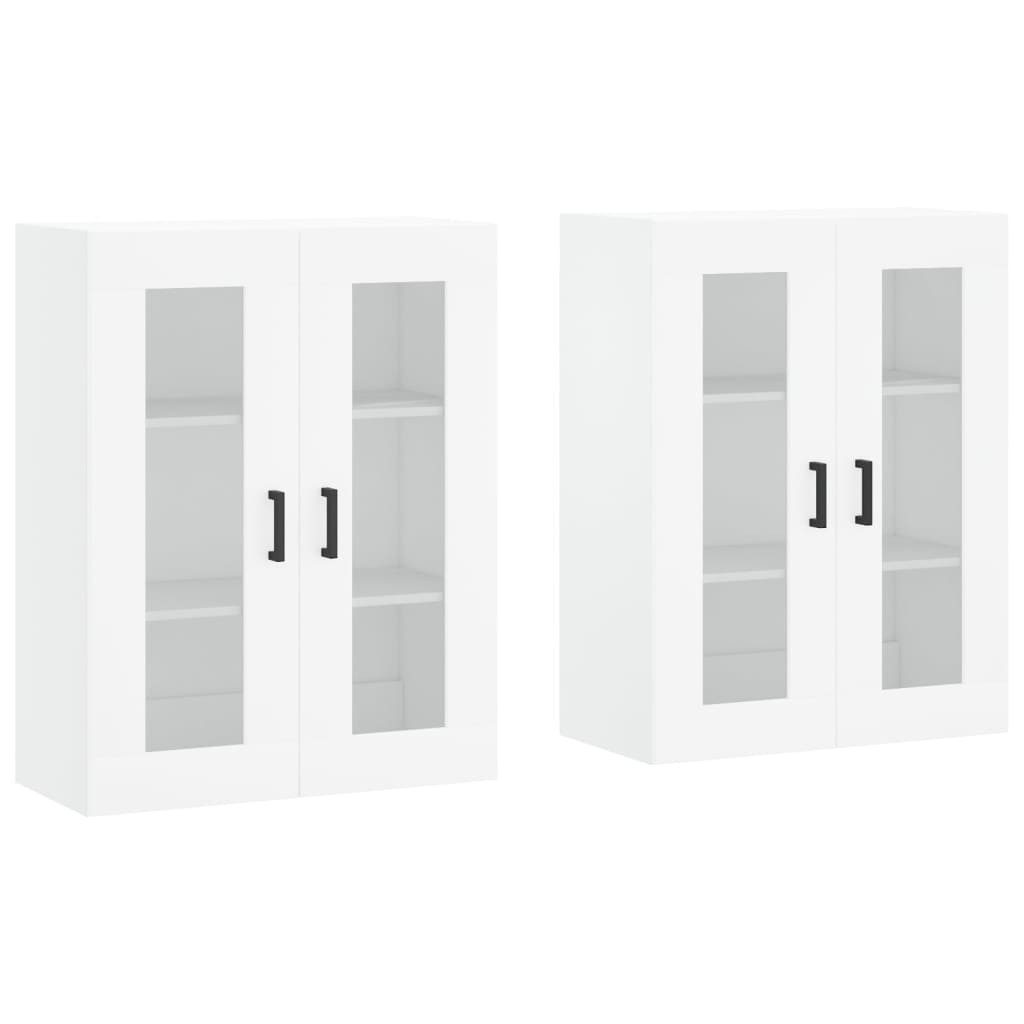 vidaXL Sideboard Wandschränke 2 Stk. Weiß günstig online kaufen