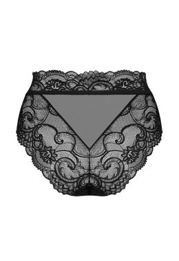 Obsessive Panty Panty Elizenes schwarz elastisch transparent Slip Höschen (einzel, 1-St)