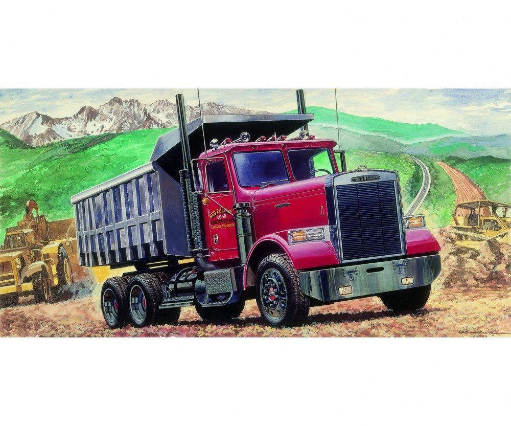Italeri Modellbausatz Italeri 1:24 Freightliner schwerer Kipplaster Plastik Modellbau