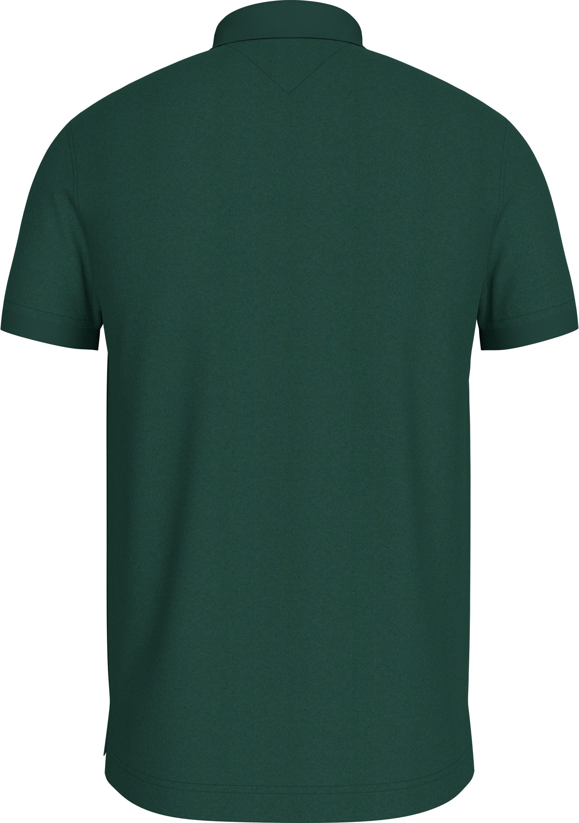 Tommy Hilfiger Poloshirt 1985 SLIM POLO mit Piqué-Struktur und Stickerei meliert, casual, slim fit, Baumwollmix, Polokragen – Bild 5 von 5