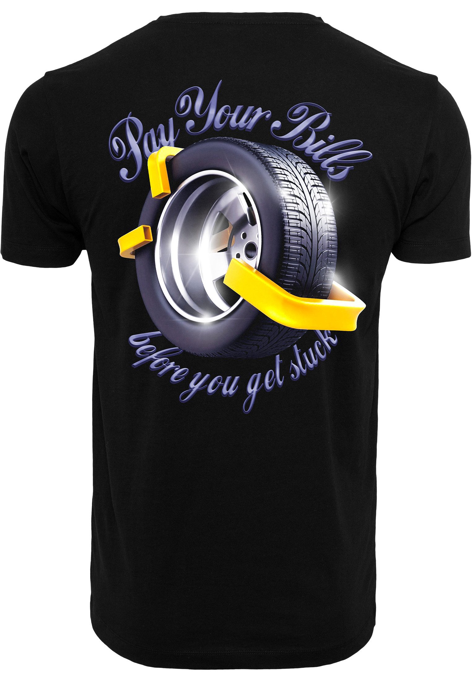 Mister Tee Kurzarmshirt Mister Tee T-Shirt Pay Your Bills Tee Black aus Baumwolle