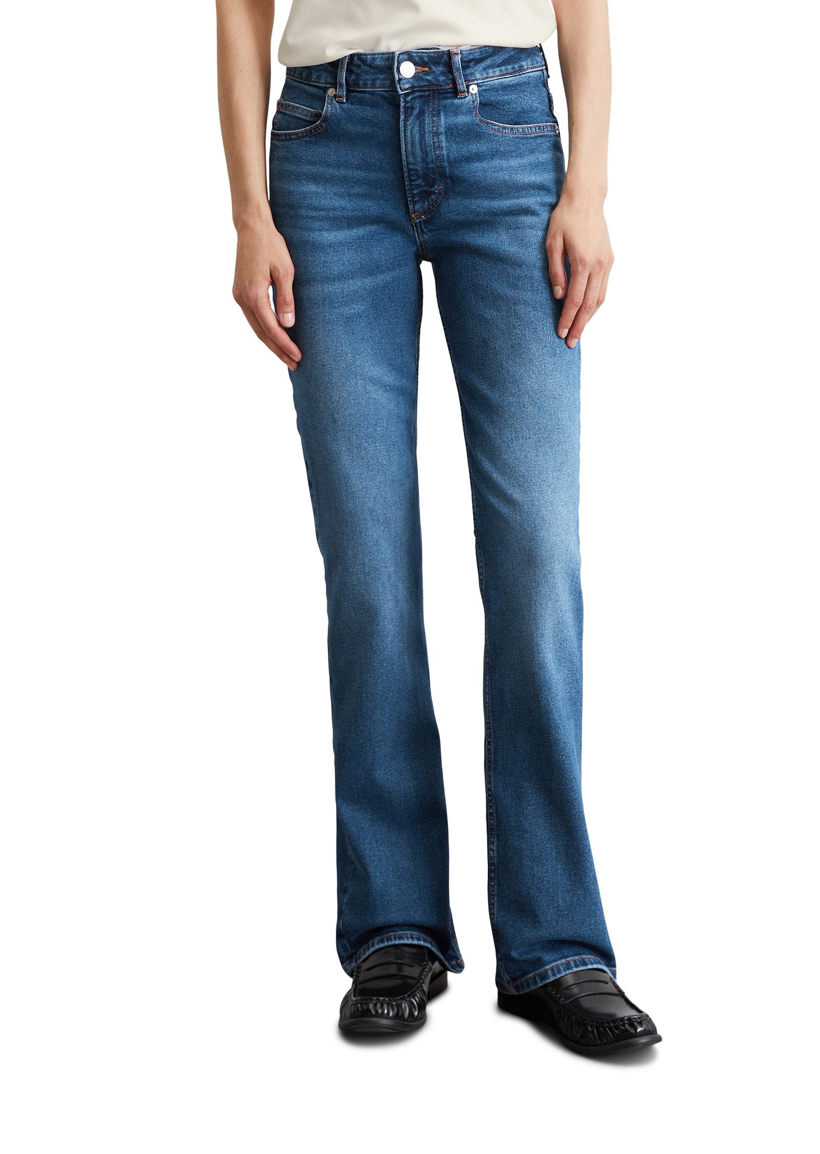 Marc O'Polo Schlagjeans aus Organic-Cotton-Mix-Stretch günstig online kaufen