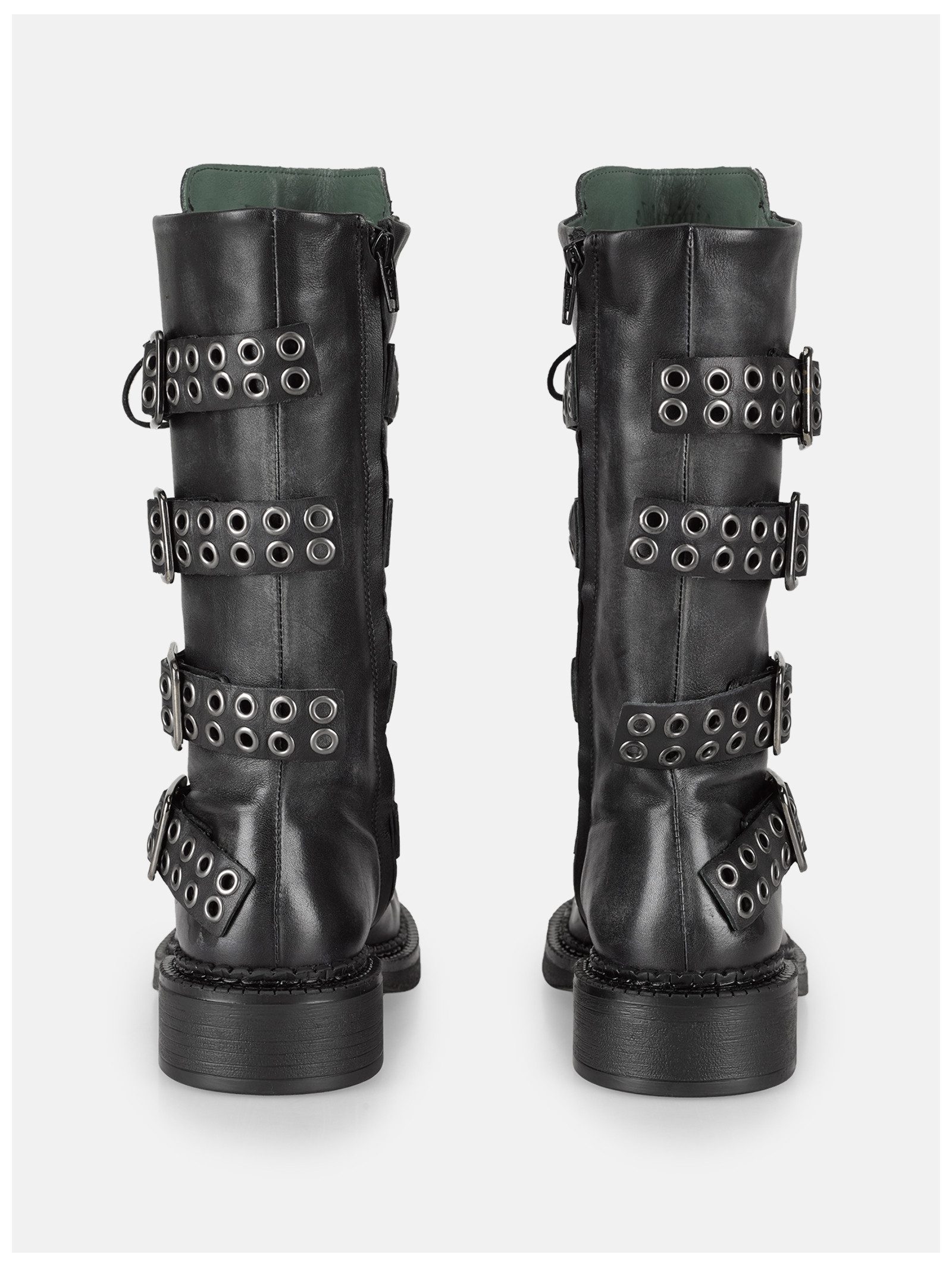 Felmini Stiefel Leder . Schnürstiefel