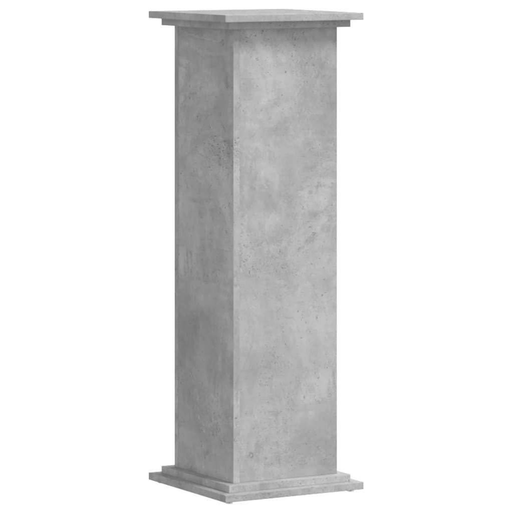 vidaXL Blumenständer Pflanzenständer Betongrau 33x33x100 cm Holzwerkstoff ( günstig online kaufen