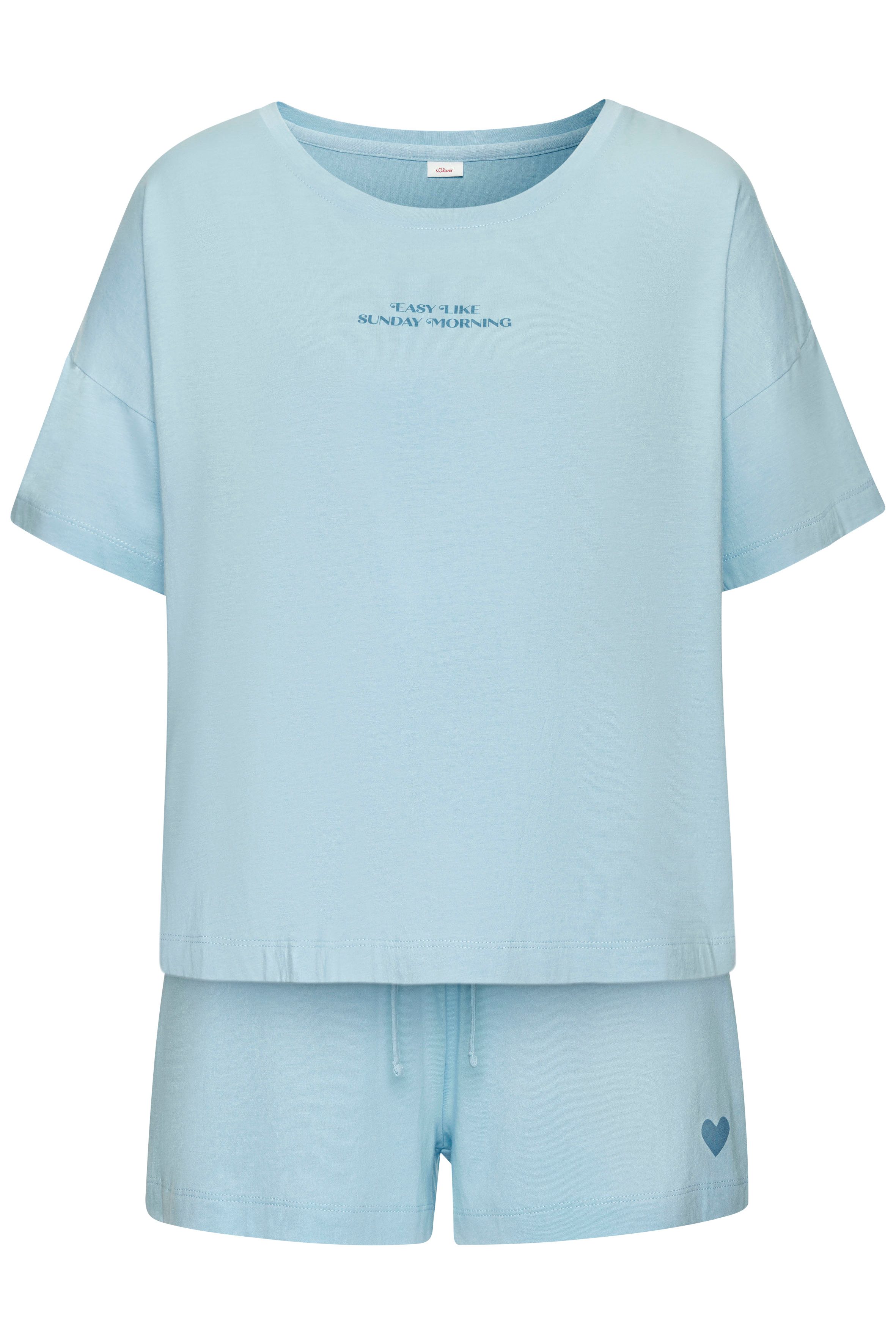 s.Oliver Shorty (Set, 2 tlg) mit kleinem Frontprint