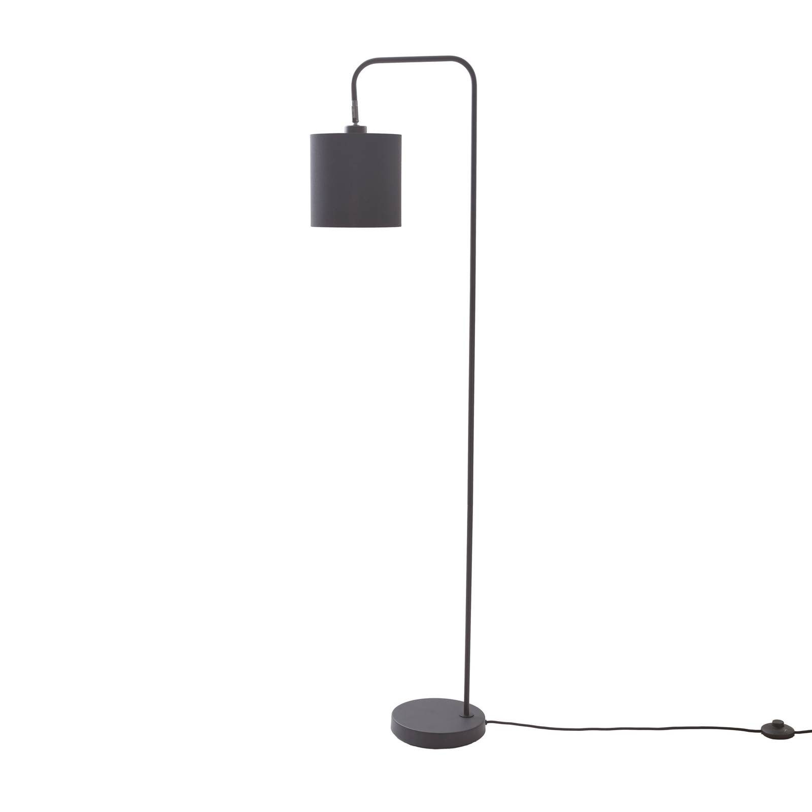 Lindby Stehlampe Hinay, Metall, Schwarz IP20, 1 x 15 W LED
