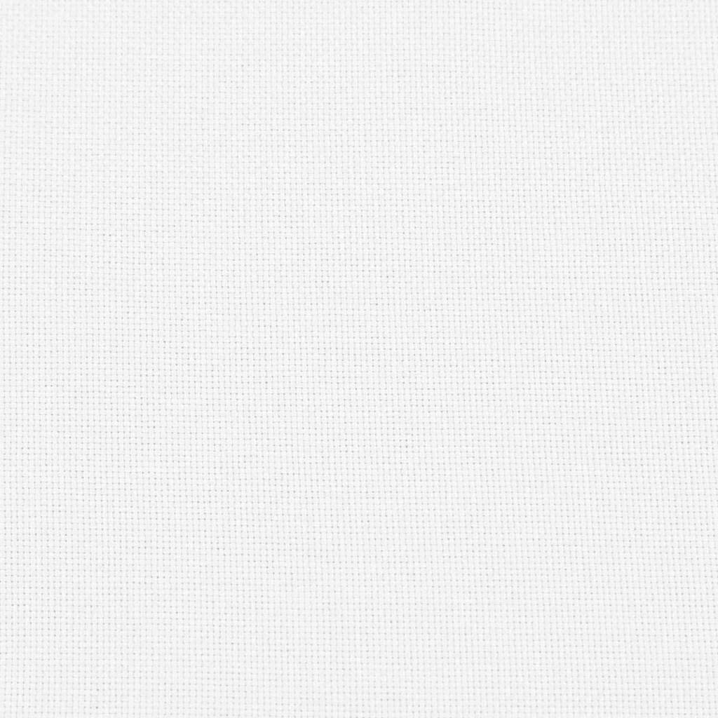 vidaXL Sitzauflage Sofakissen 2 pcs Weiß 200 x 40 cm Stoff, (2 St)