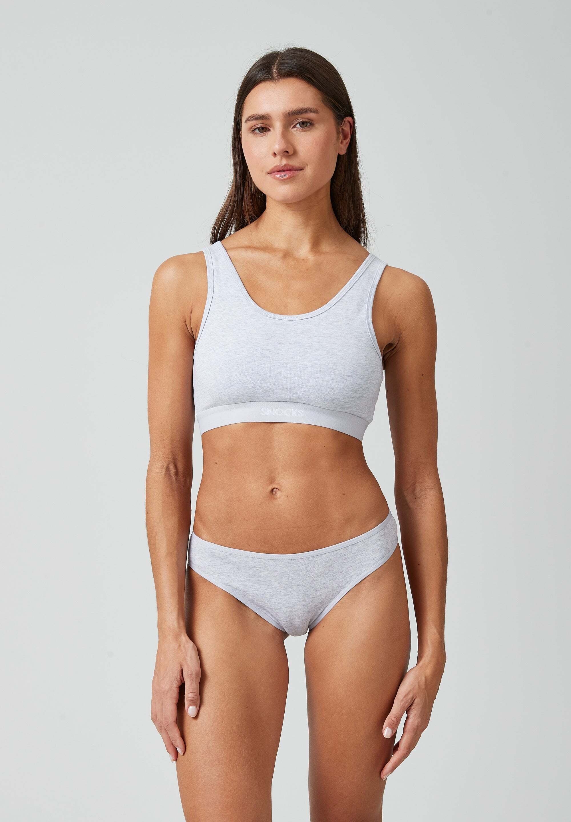 SNOCKS Tanga String Damen Unterhose (3-St) aus Bio-Baumwolle, unsichtbar unter deiner Kleidung