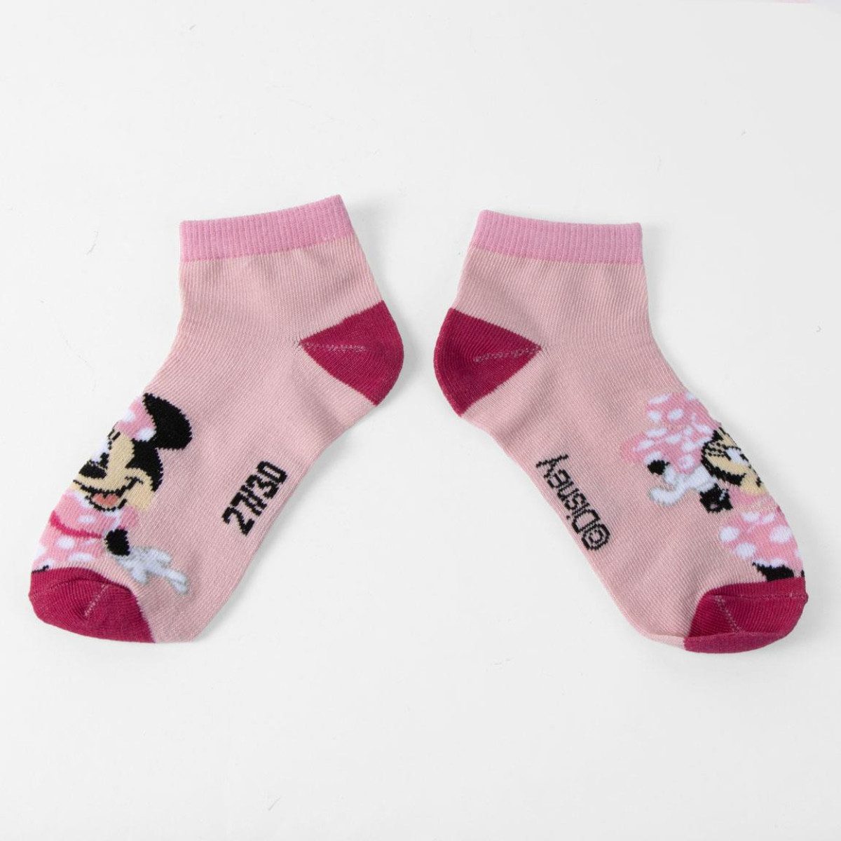 Disney Minnie Mouse Kurzsocken Kinder Socken 7er Pack – Bild 4 von 5