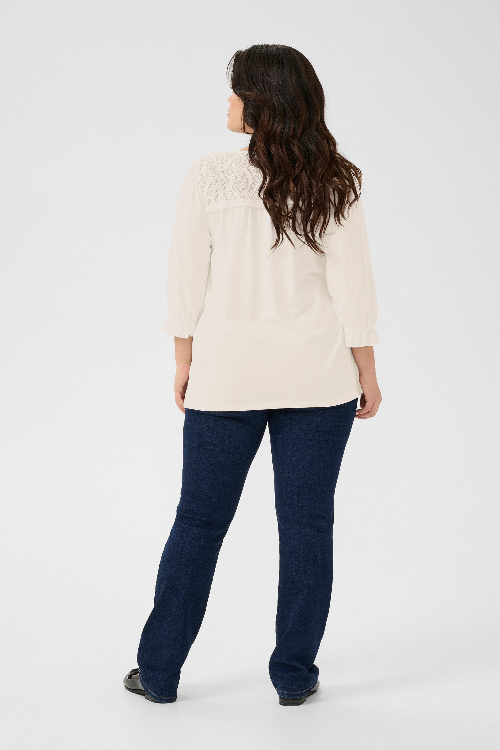 KAFFE Curve Langarmbluse Langarm-Bluse KCsanne Große Größen günstig online kaufen