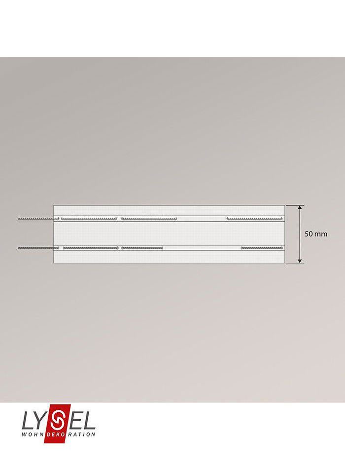 LYSEL® Gardinenbefestigungen Ersatzteile Faltenband Raffverhältnis 1:2,5, (1-St), L 5m