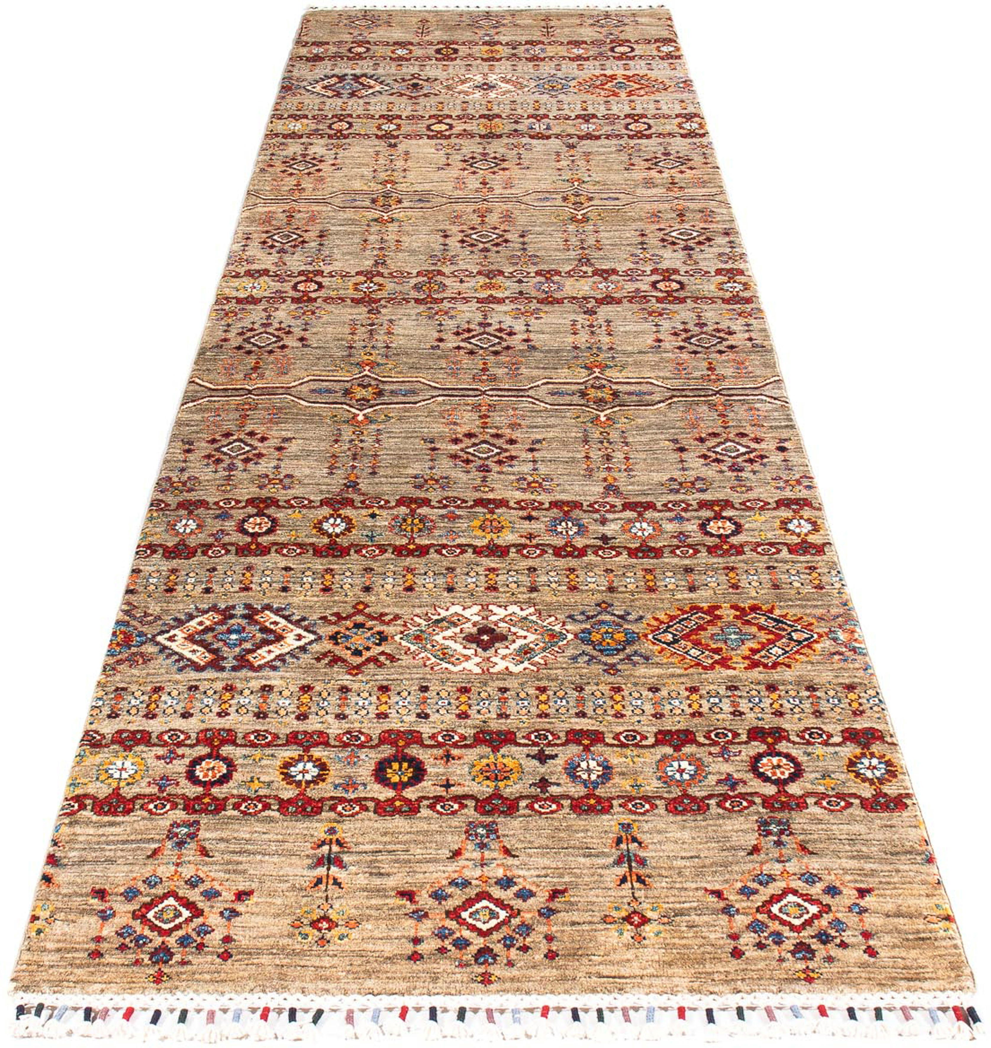 Orientteppich Ziegler - Shal - 301 x 85 cm - hellbraun, morgenland, rechteckig, Höhe: 6 mm, Wohnzimmer, Handgeknüpft, Einzelstück mit Zertifikat | Kurzflor-Teppiche