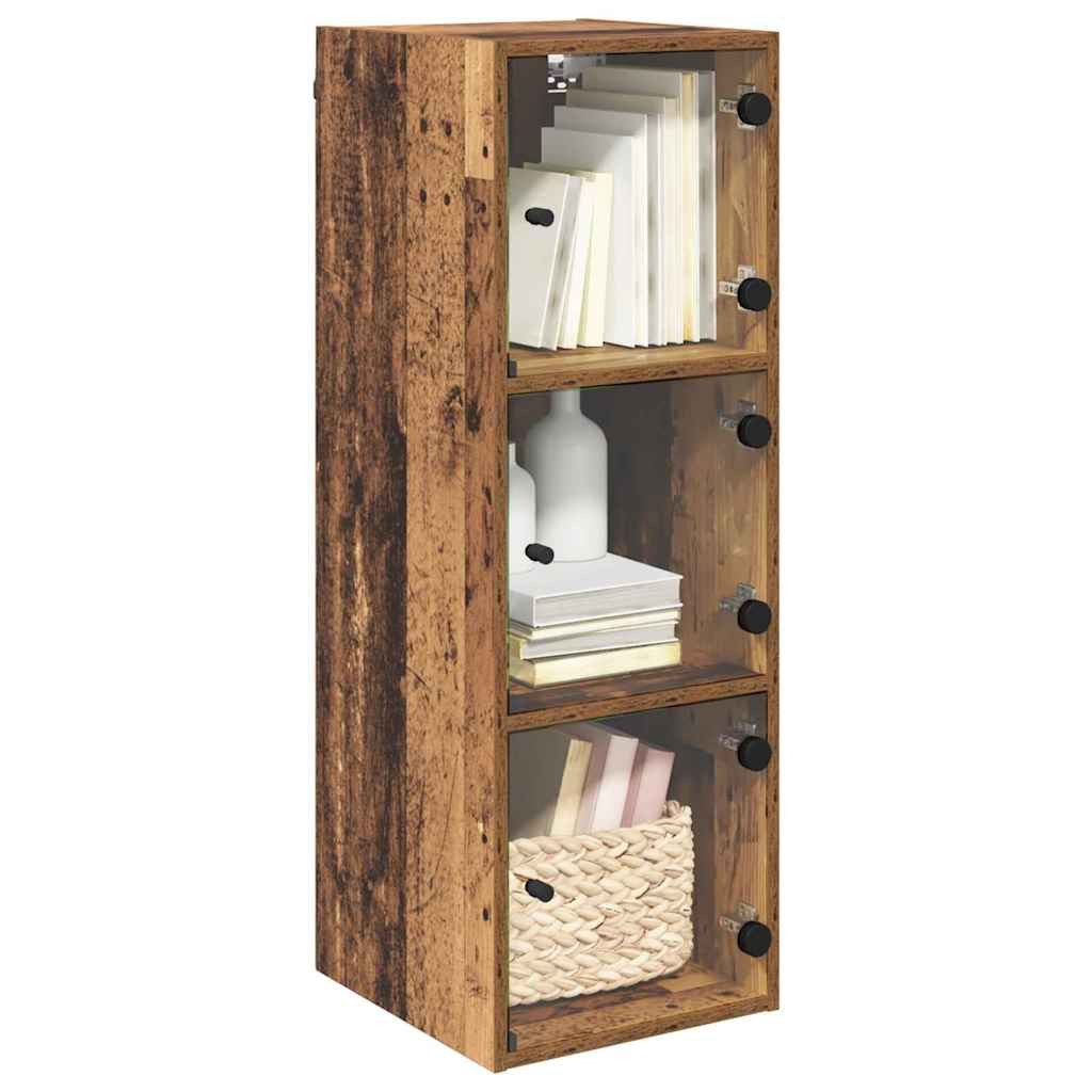 vidaXL Hängeschrank Wandschrank 35 x 37 x 102 cm Holzwerkstoff Altholz (1-St)