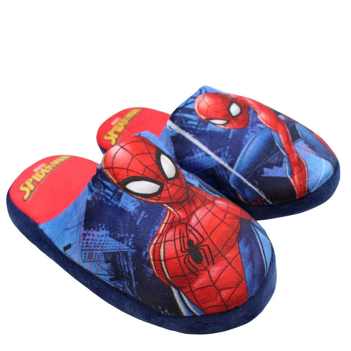 Spiderman Jungen Hausschuhe Puschen Pantoffeln 28 30 32 34 Pantoffel