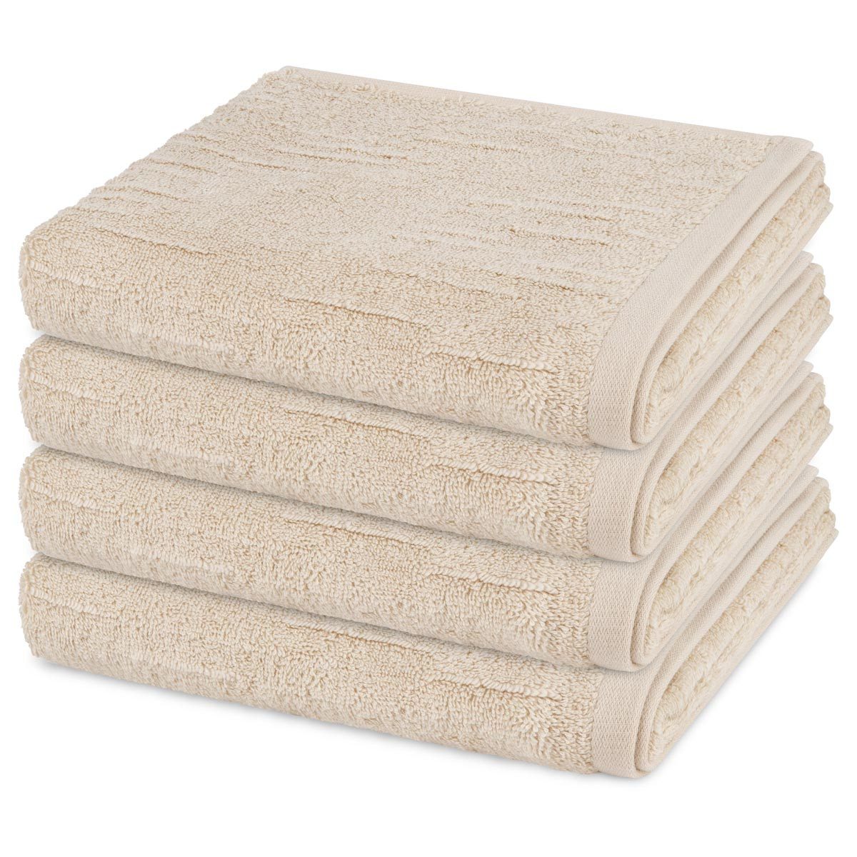 ROSS Handtuch Set Premium, Walkfrottee (Spar-Set, 4-St), 4 X Handtuch im Set - Baumwolle - Saugstark