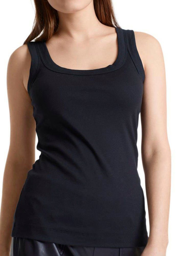 Marc Cain Tanktop Premium Essential" midnight Tanktop aus Feinripp blue Damenmode "Collection