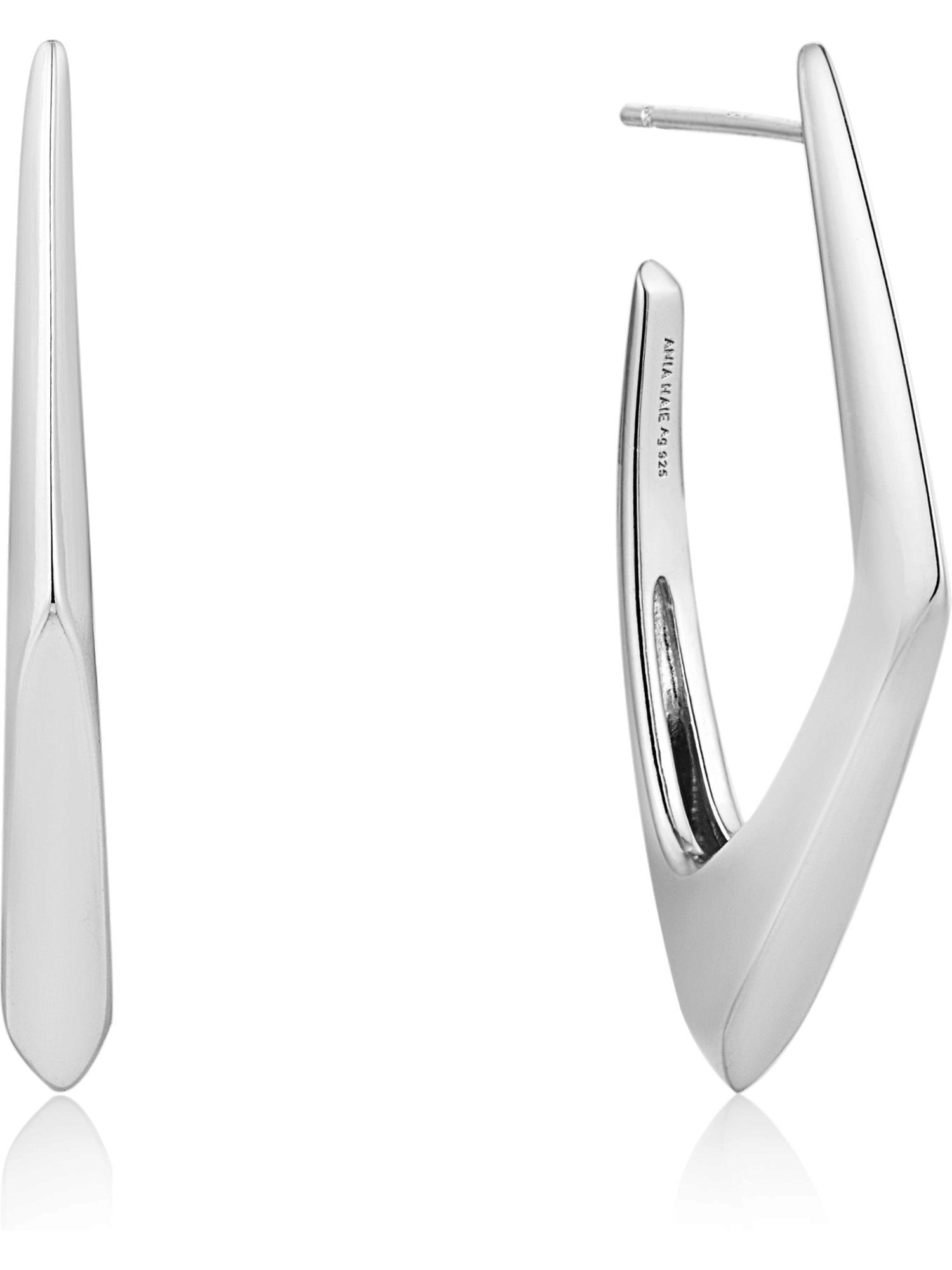 Ania Haie Paar Creolen Ania Haie Damen-Creolen 925er Silber (Paar), Polished Punk
