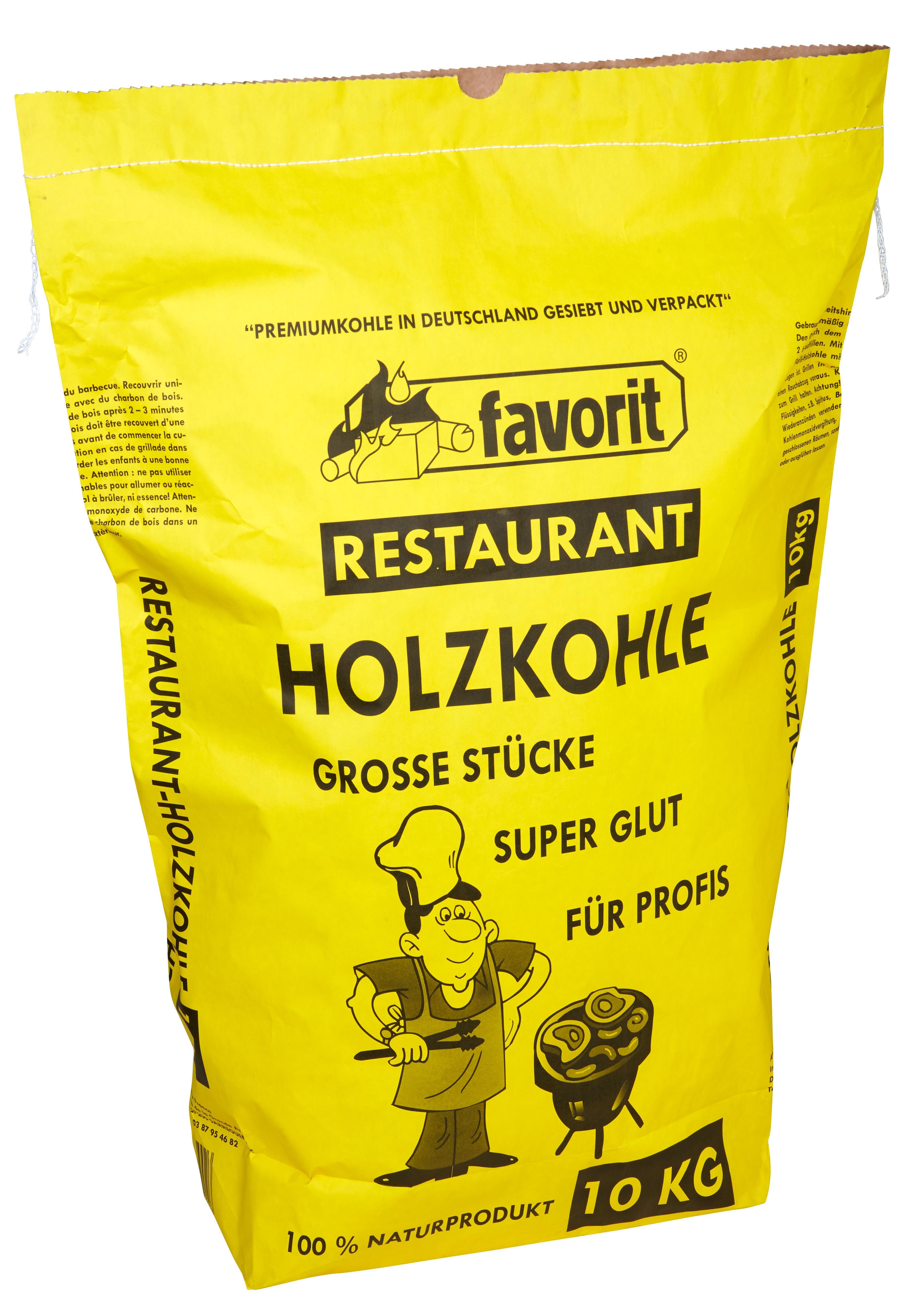 favorit Holzkohle Favorit Restaurant - Holzkohle 10 kg Grillkohle