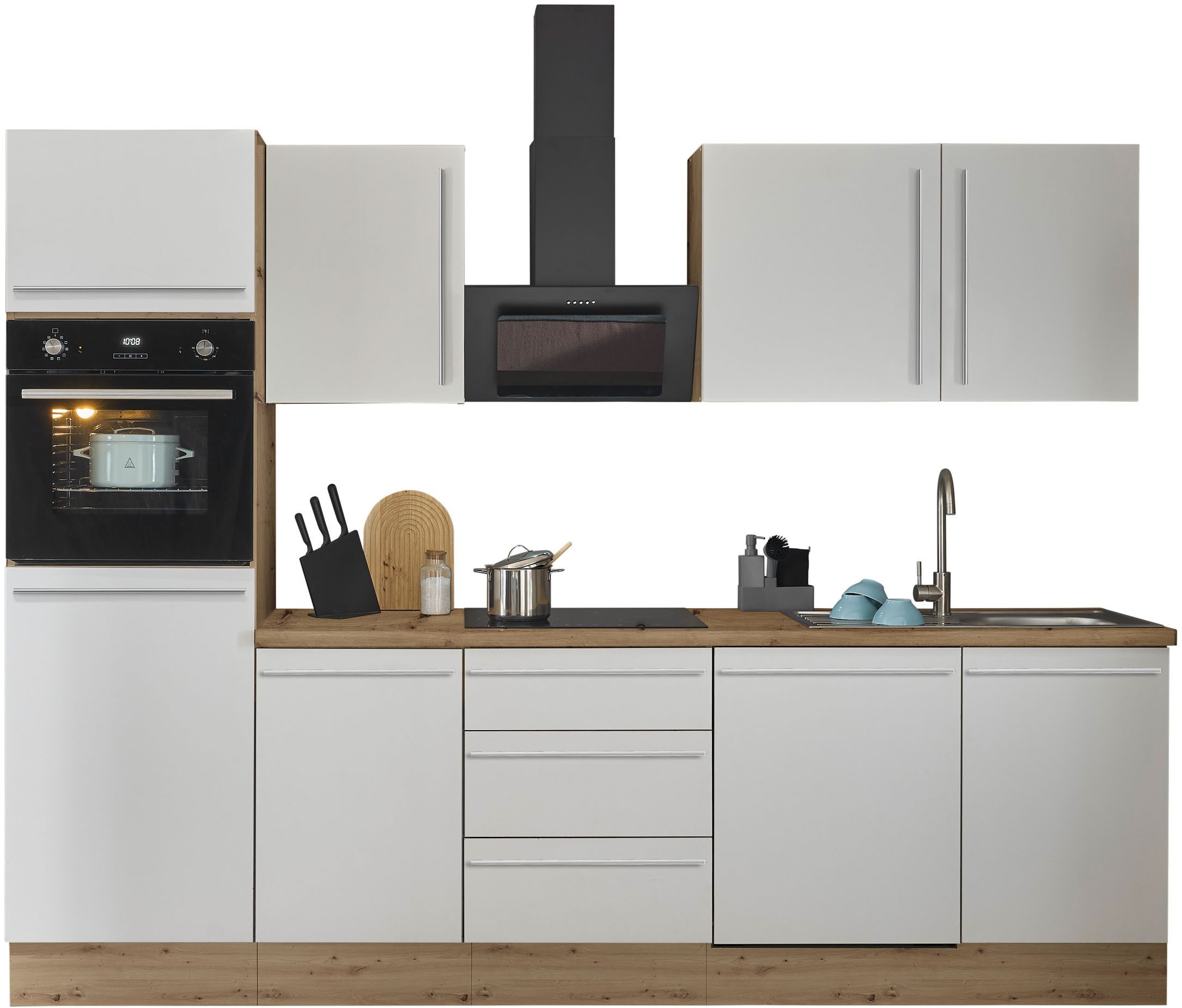KOCHSTATION Küchenzeile Florida, Breite 280 cm, günstig online kaufen