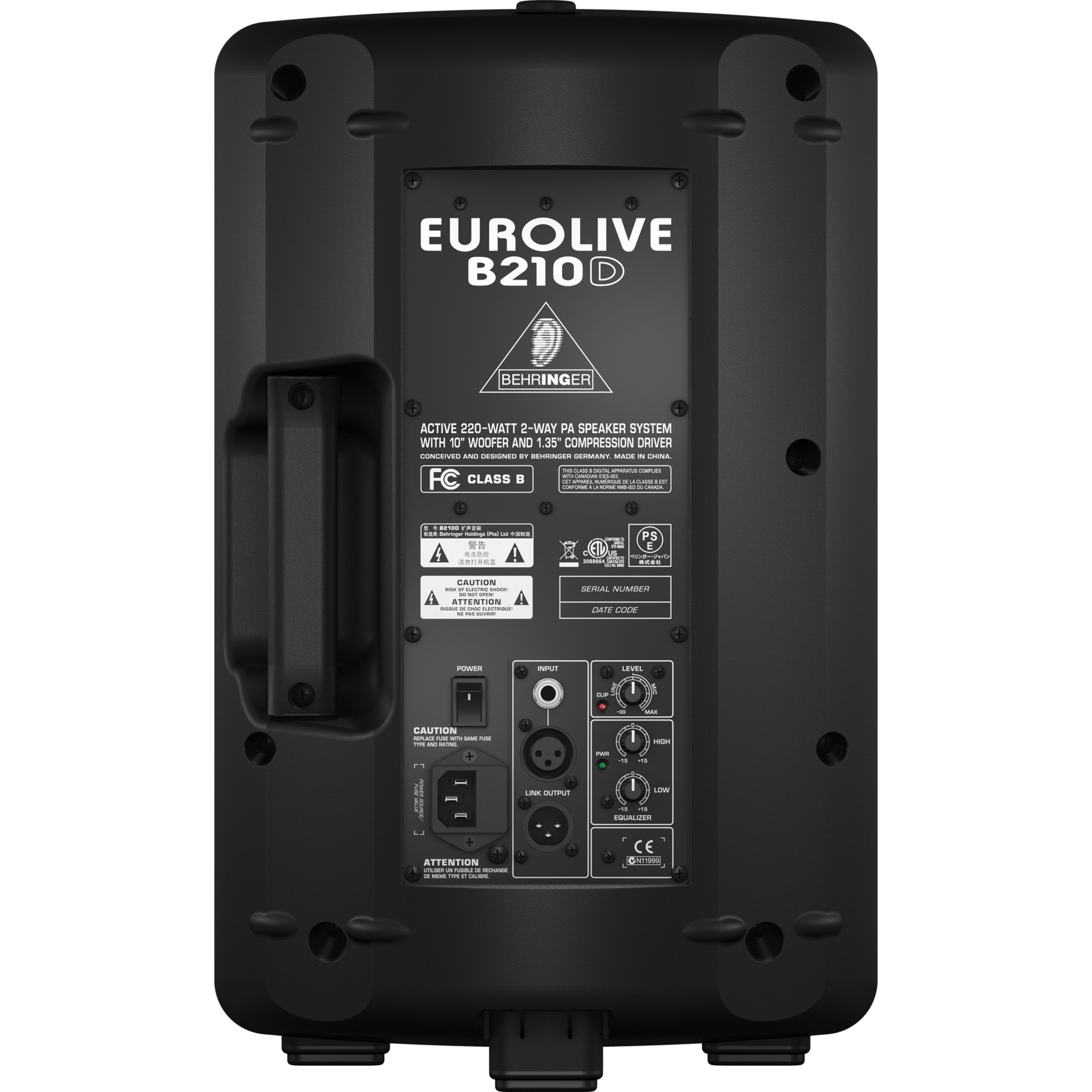 Behringer Lautsprecher (B210D 10" - Aktiver Lautsprecher)