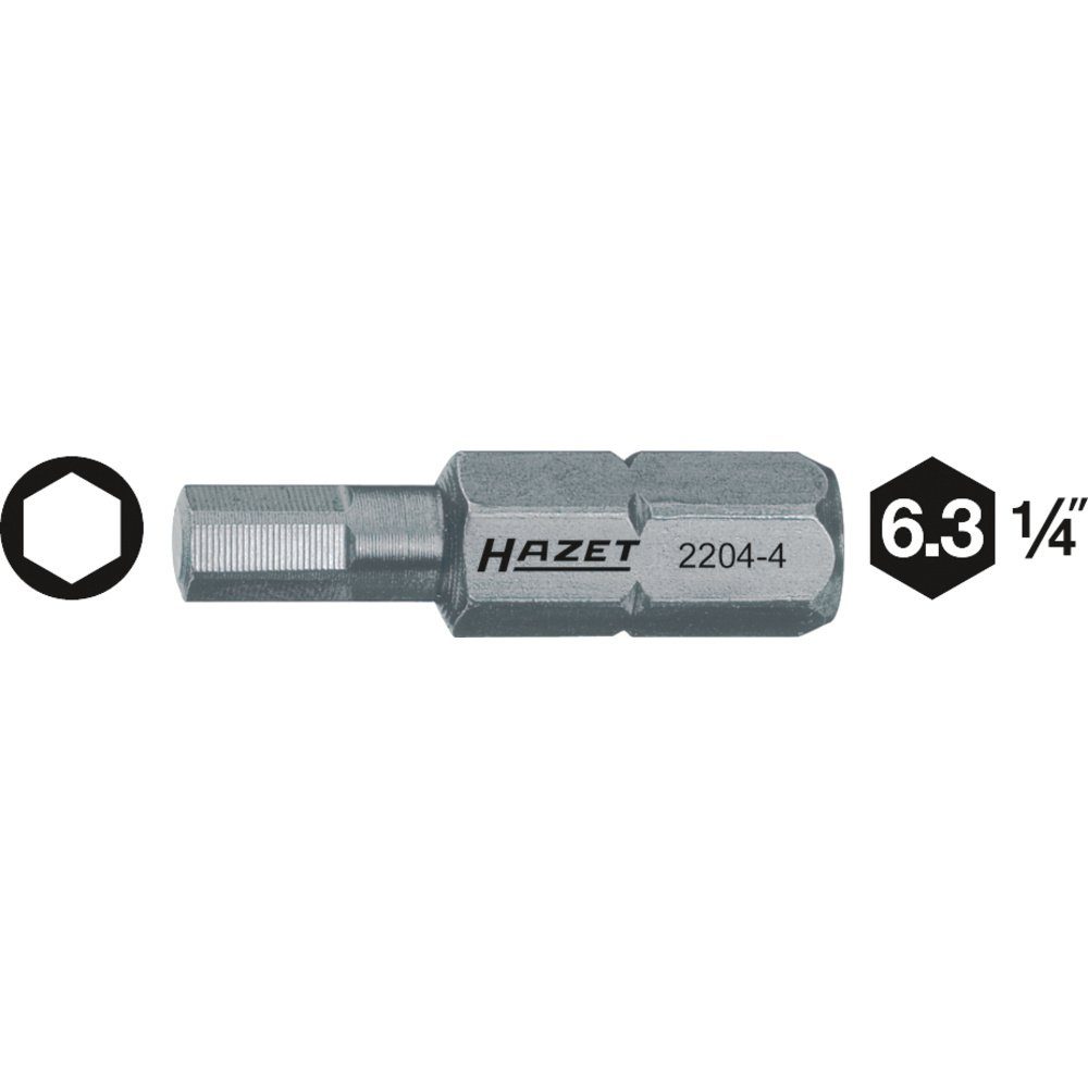 Sechskant-Bit Hazet Sechskant-Bit 6 mm Sonderstahl C 6.3 1 St.