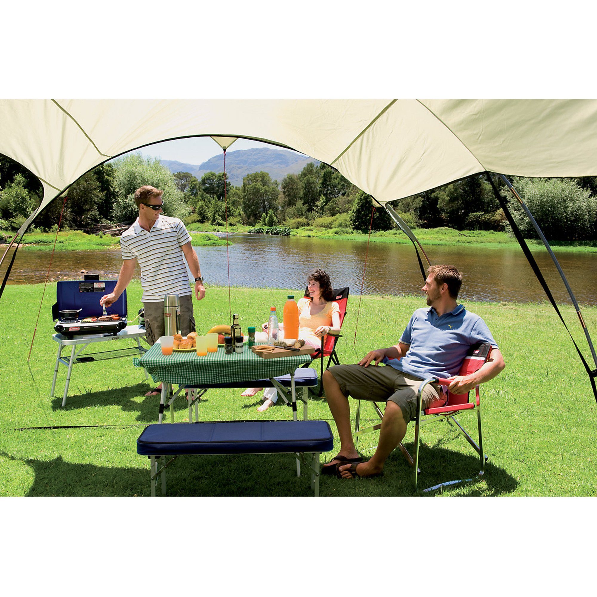 4, for COLEMAN Pack-Away Campingliege Set Coleman Table Camping-Tisch