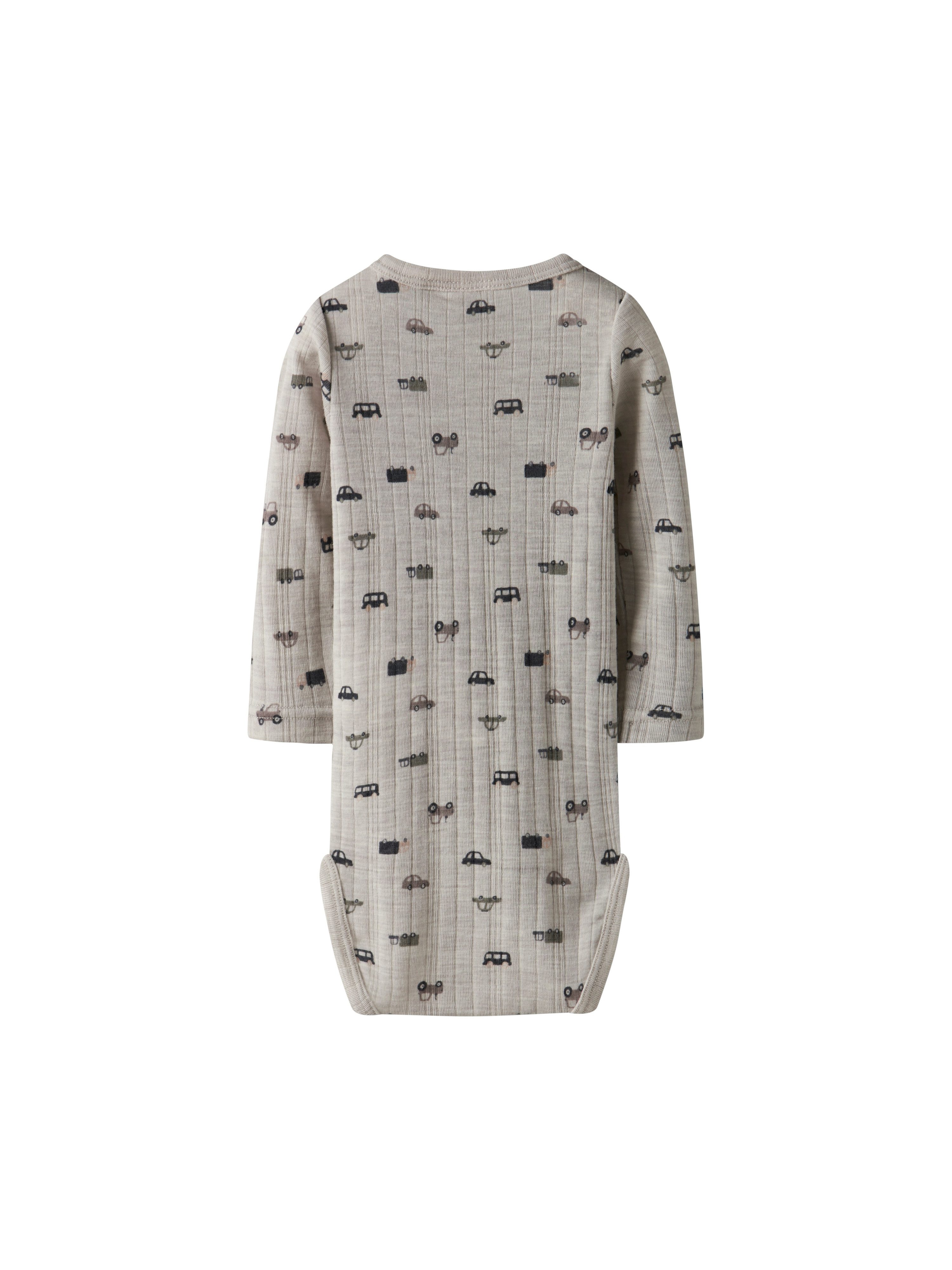 Name It Langarmbody NBMWANG WOOL NEEDLE LS BODY NOOS Wolle