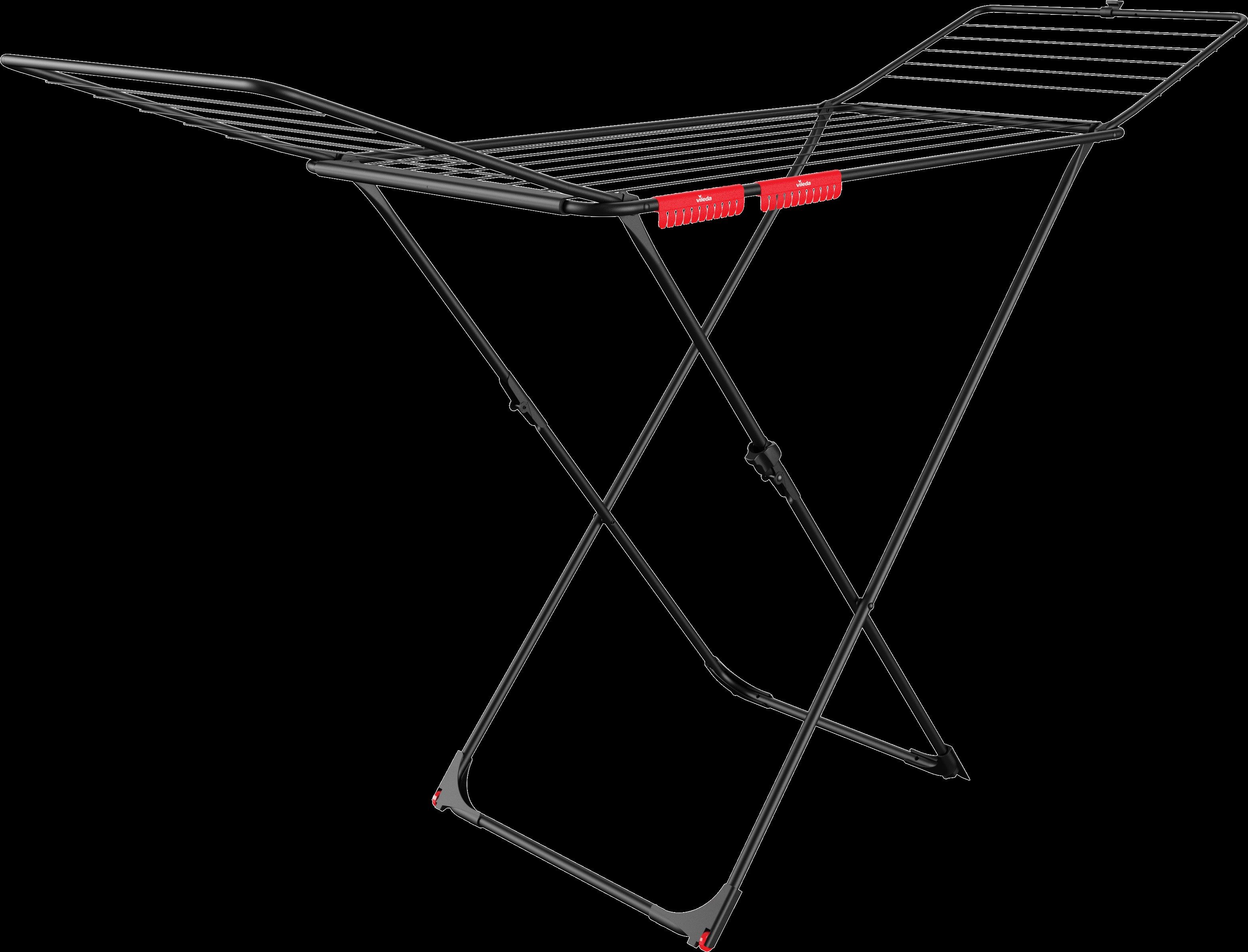 Vileda Wäscheständer Vileda UNIVERSAL Ultimate Wäscheständer, Mattschwarze Stahloberfläche