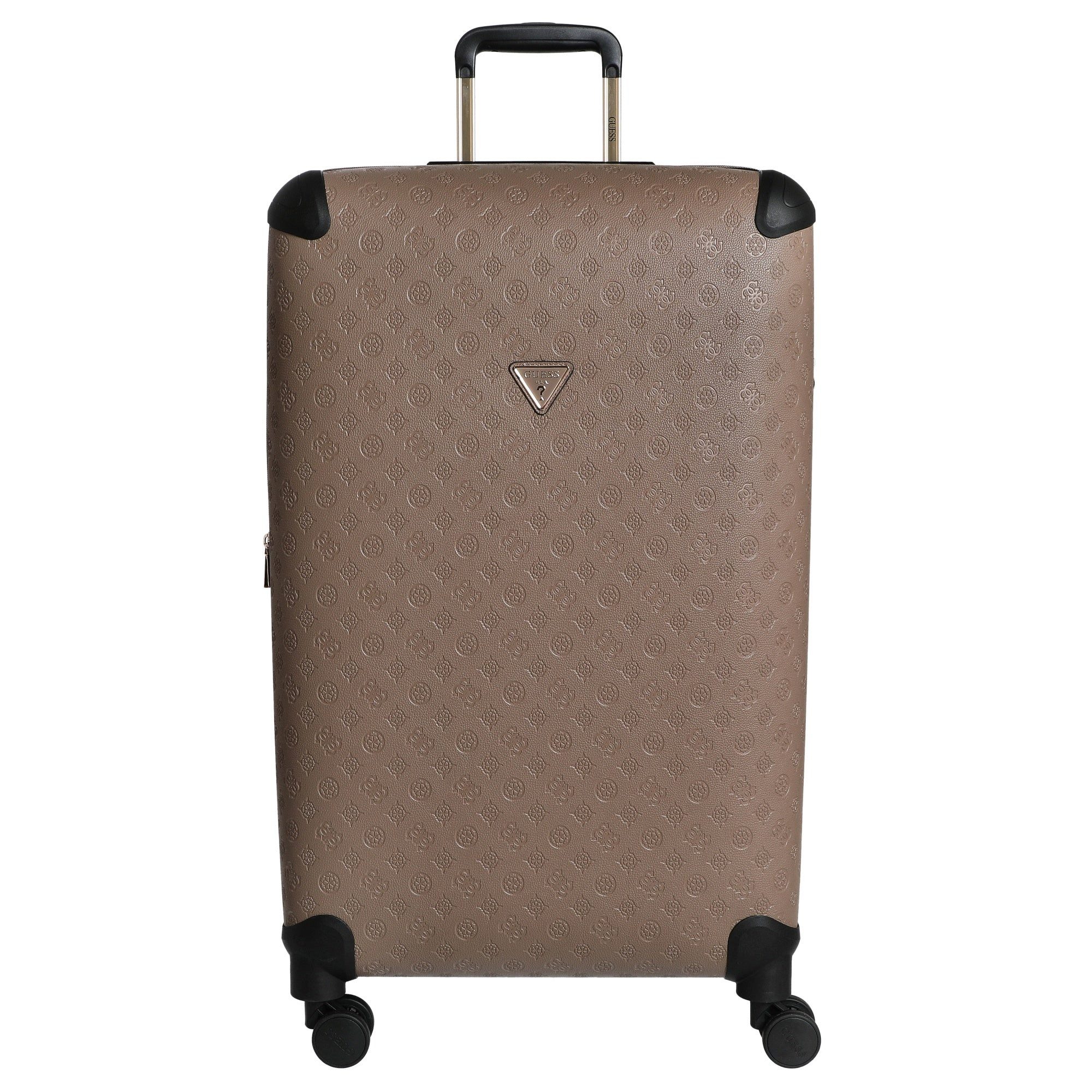 Guess Чемоданы Wilder 28 IN - 4-Rollen-Trolley L 77 cm erw. (dark taupe logo), 4 Rollen Rollen