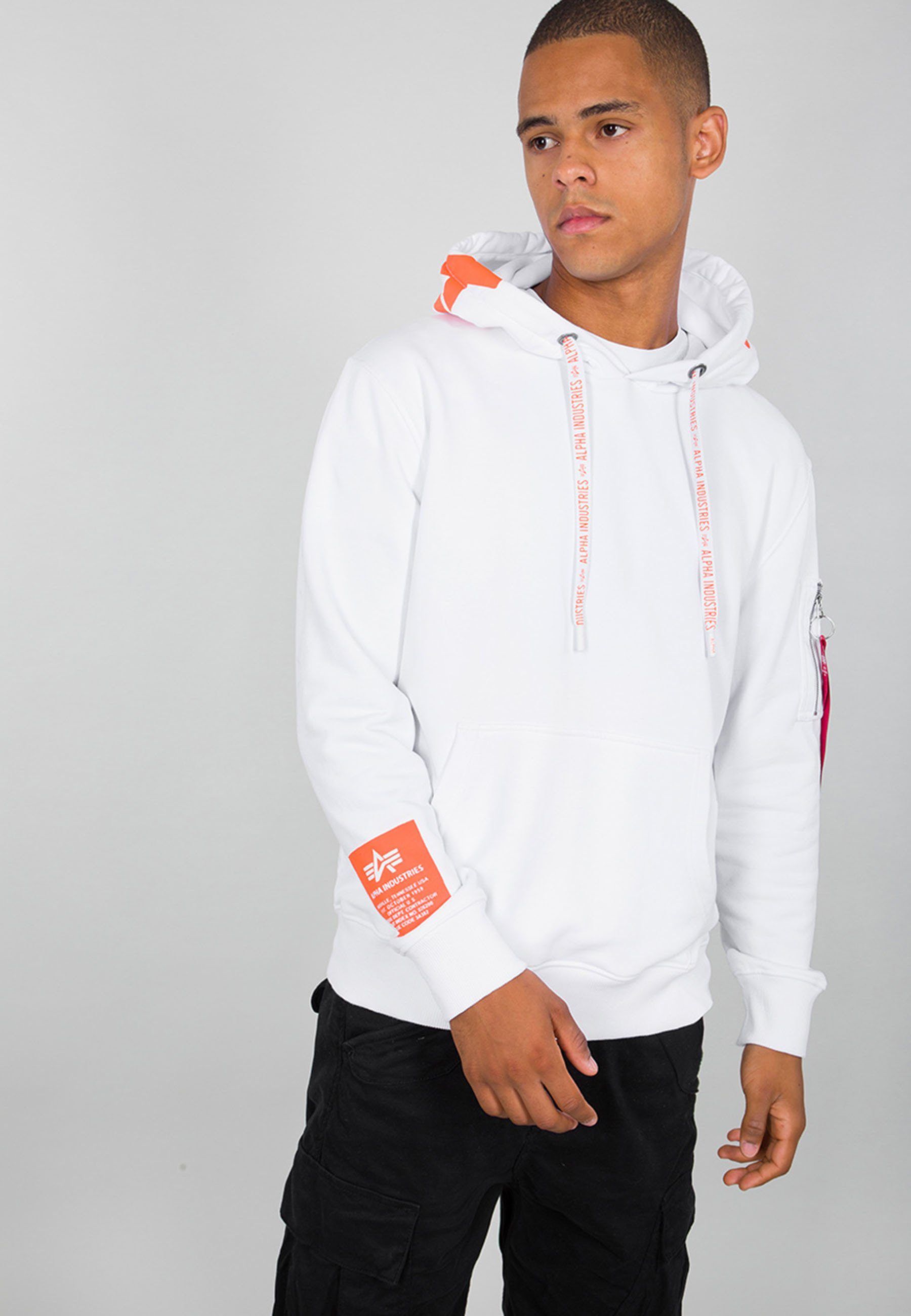 Hoody Industries Men Alpha - Hoodies Industries Alpha white Hoodie Alpha