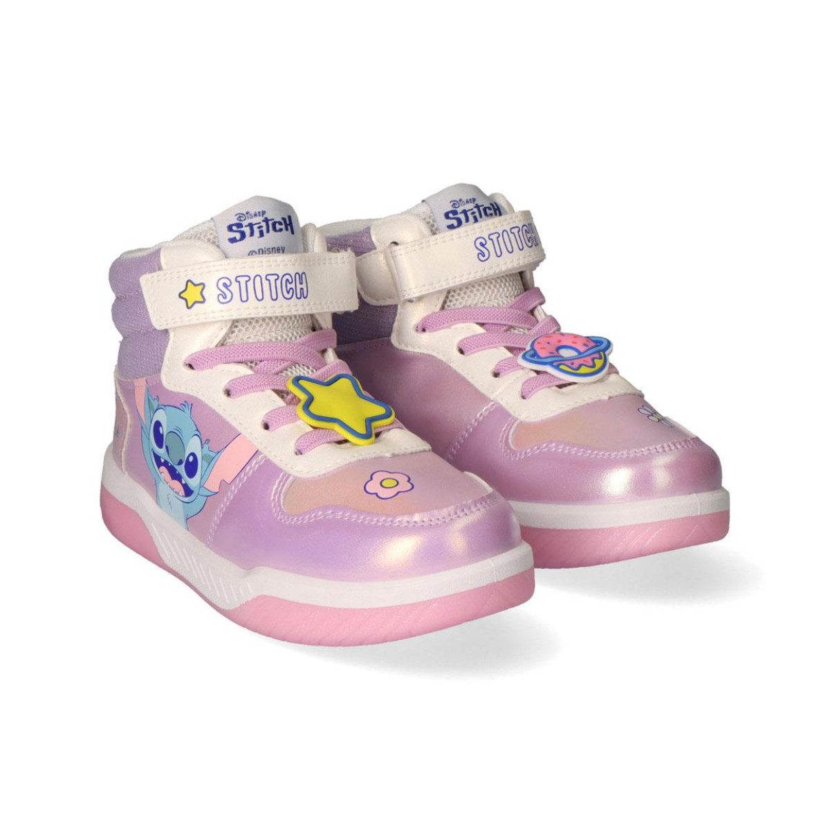 Disney Stitch Kinder Sportschuhe mit Lichteffekt PVC Sohle Sneaker