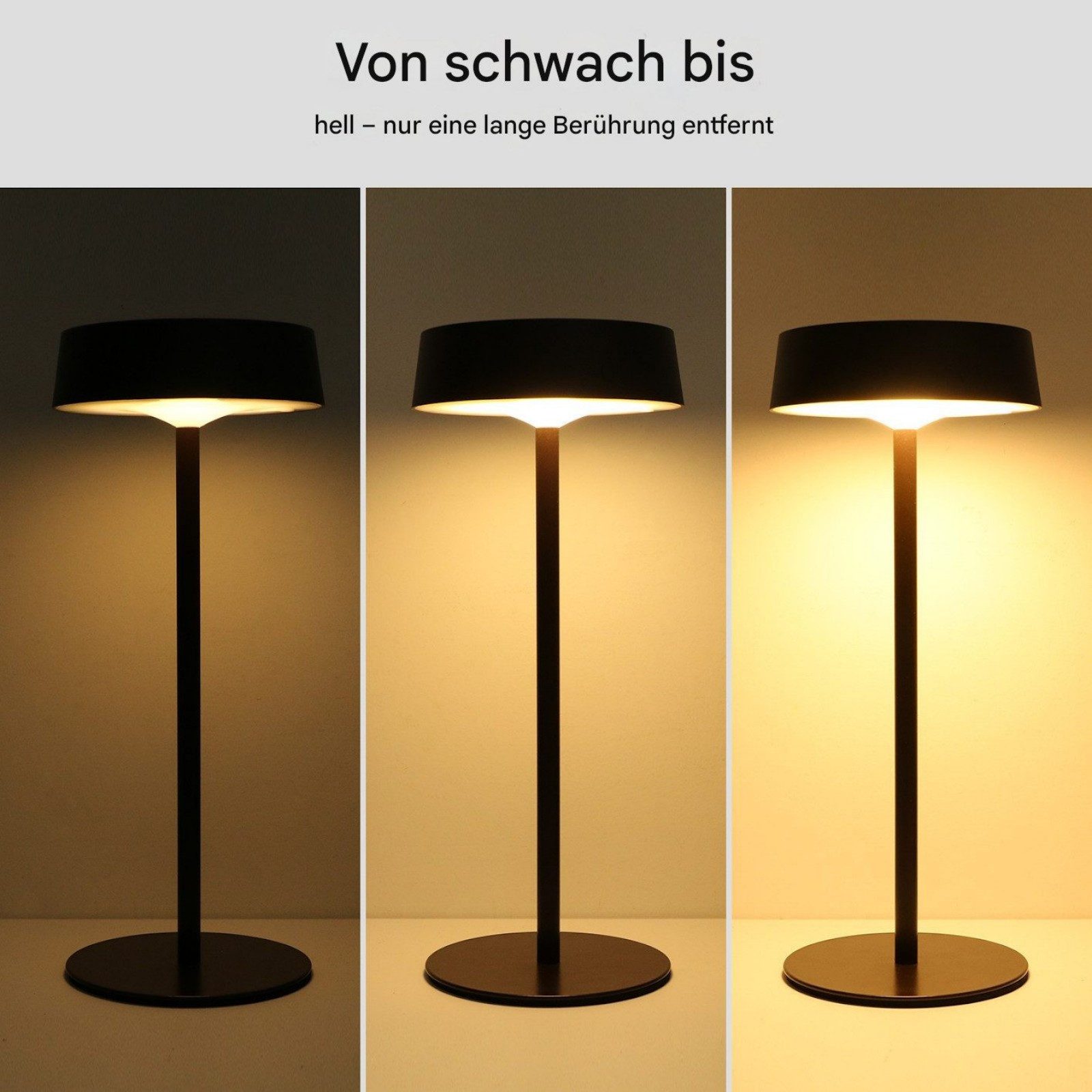 Tukrool Tischleuchte LED Tischleuchte,Solarleuchte,dimmbare Schreibtischlam günstig online kaufen