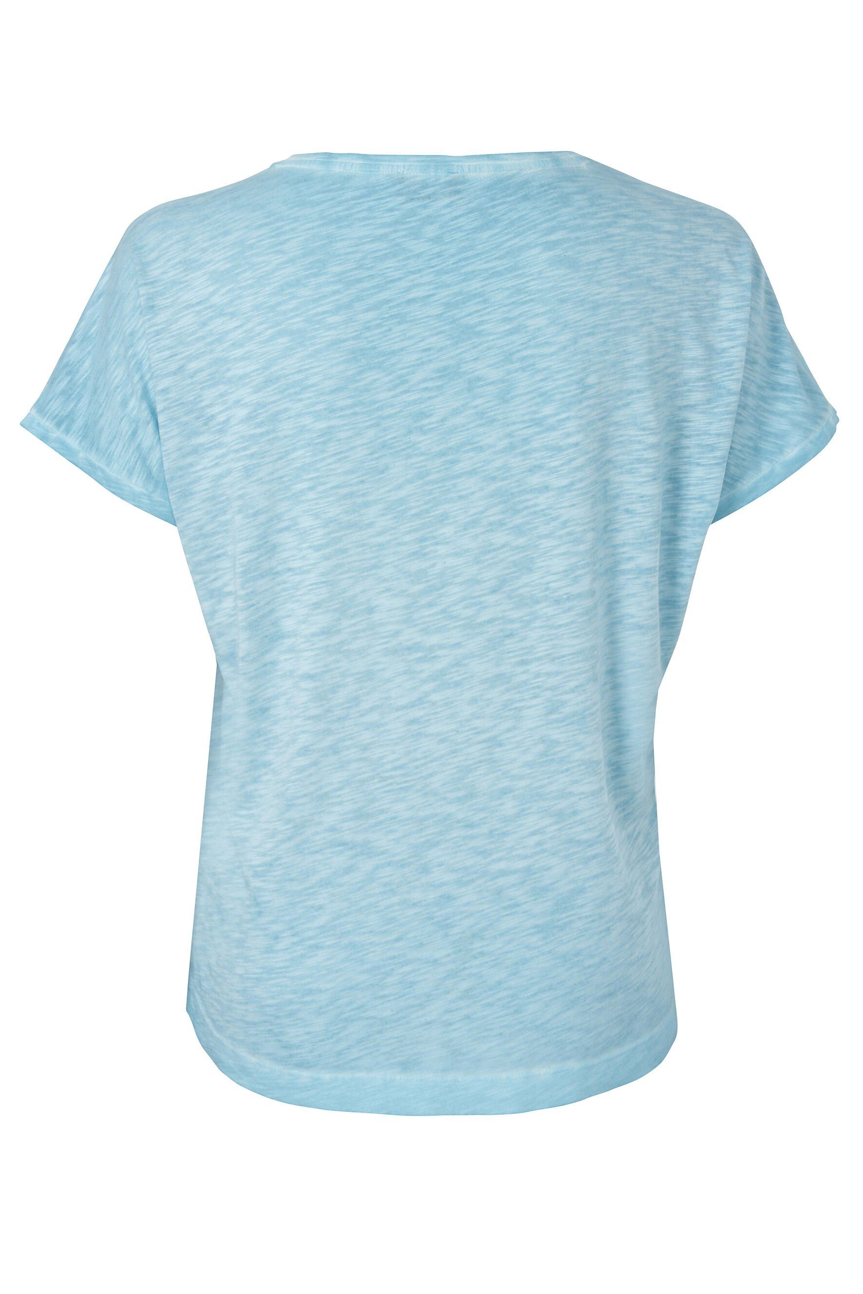 VIA APPIA mit Rundhalsshirt Verspieltes Glitzerdetails T-Shirt DUE