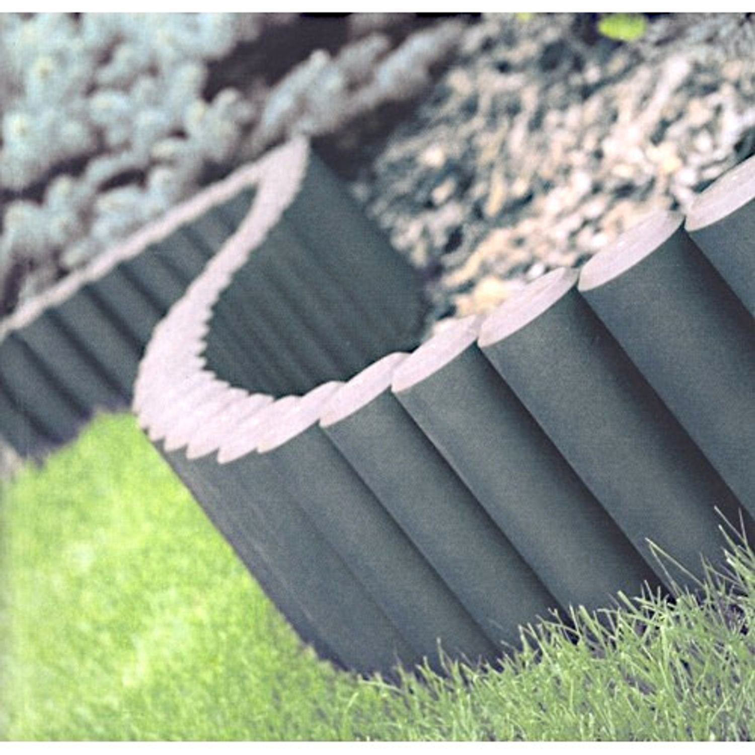 Prosperplast Rasenkante Gartenpalisade anthrazit Beeteinfassung Beetumrandung Beetpalisade Ras
