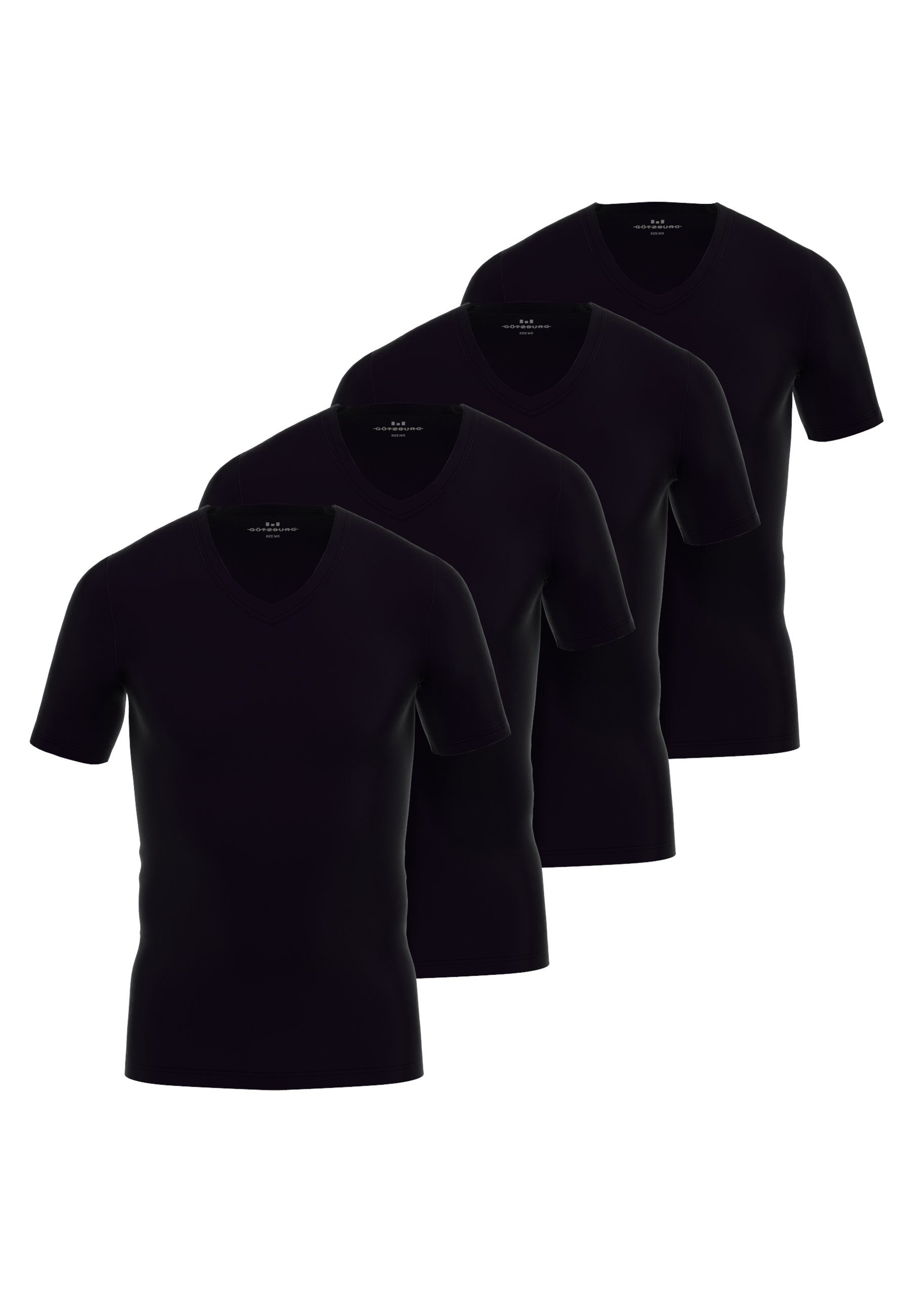 GÖTZBURG Unterhemd GÖTZBURG Herren T-Shirt schwarz günstig online kaufen