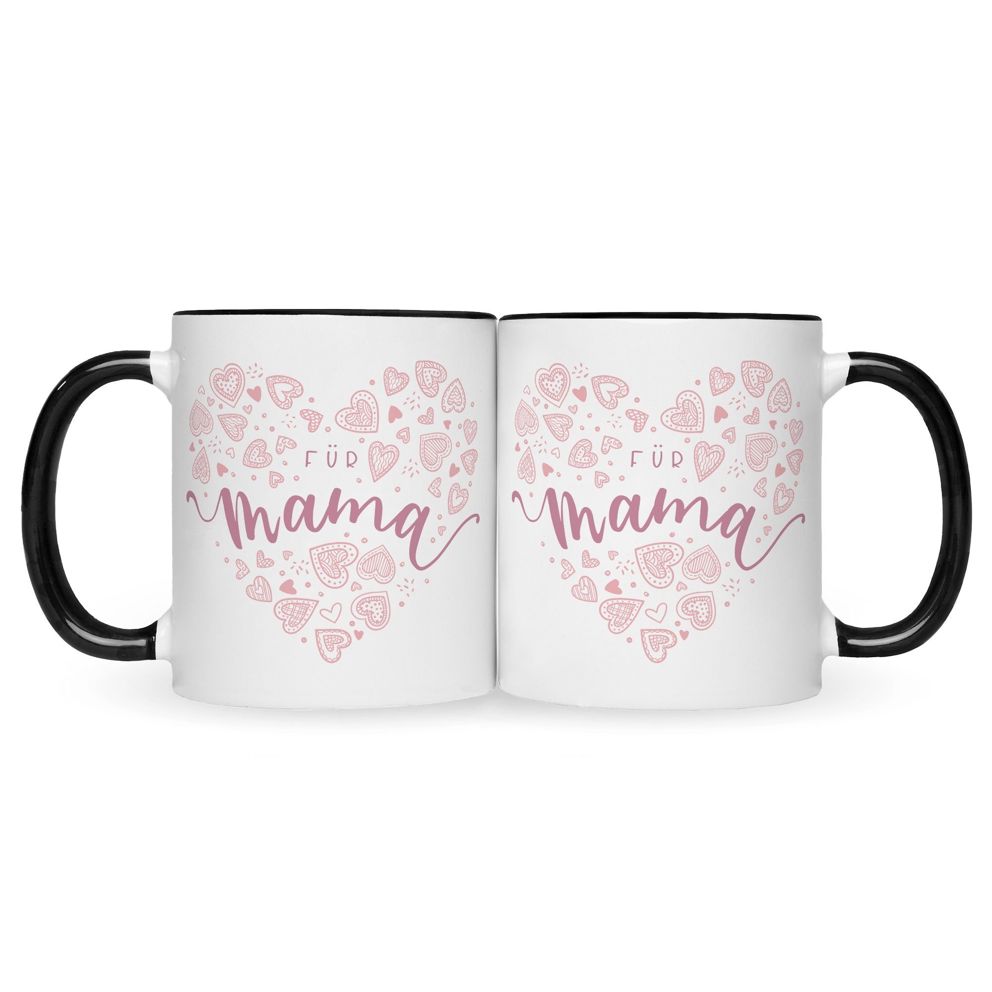 Weihnachten - Muttertag für GRAVURZEILE Sie Tasse Geburtstag - zum Geschenke Bedruckte Mama - für - für Mama Für Spruch mit Frauen Schwarz Weiß Valentinstag Herzliche Tasse Geschenk