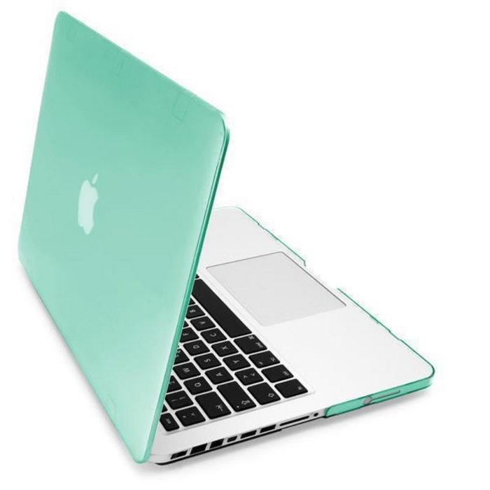 MyGadget Laptop-Hülle Hülle Hardcase [Matt] Schutzhülle Hartschale Cover MyGadget Hülle [ Matt ] für Apple MacBook Pro 13 Zoll - ab 2008 bis 2012 - (Model : A1278) - Schutzhülle Cover - Türkis