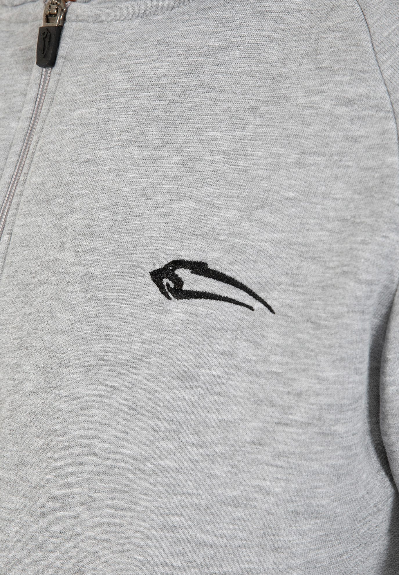 Smilodox Outdoorjacke Miran, Regular Fit Pullover mit großer Kapuze Logo Sport Strickjacke Kapuzenpulli Label Fitness Freizeit