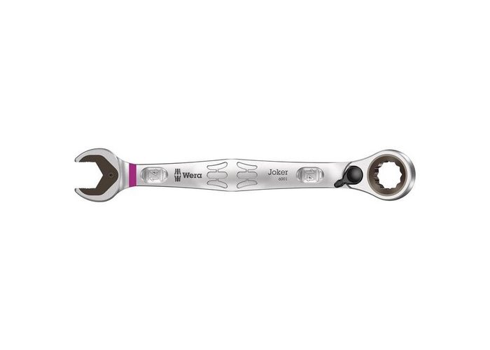Wera Maulschlüssel Maulringratschenschlüssel Joker Schlüsselweite 14 mm Länge 187 mm umschaltbar Ringseite 15 °