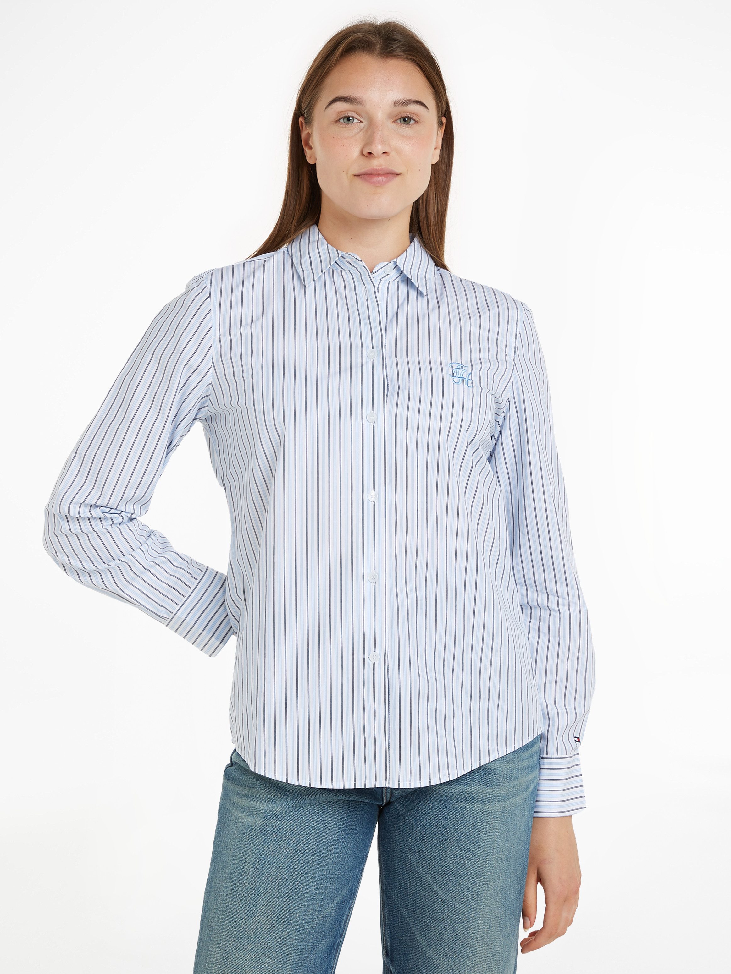 Tommy Hilfiger Hemdbluse STRIPE REGULAR SHIRT günstig online kaufen