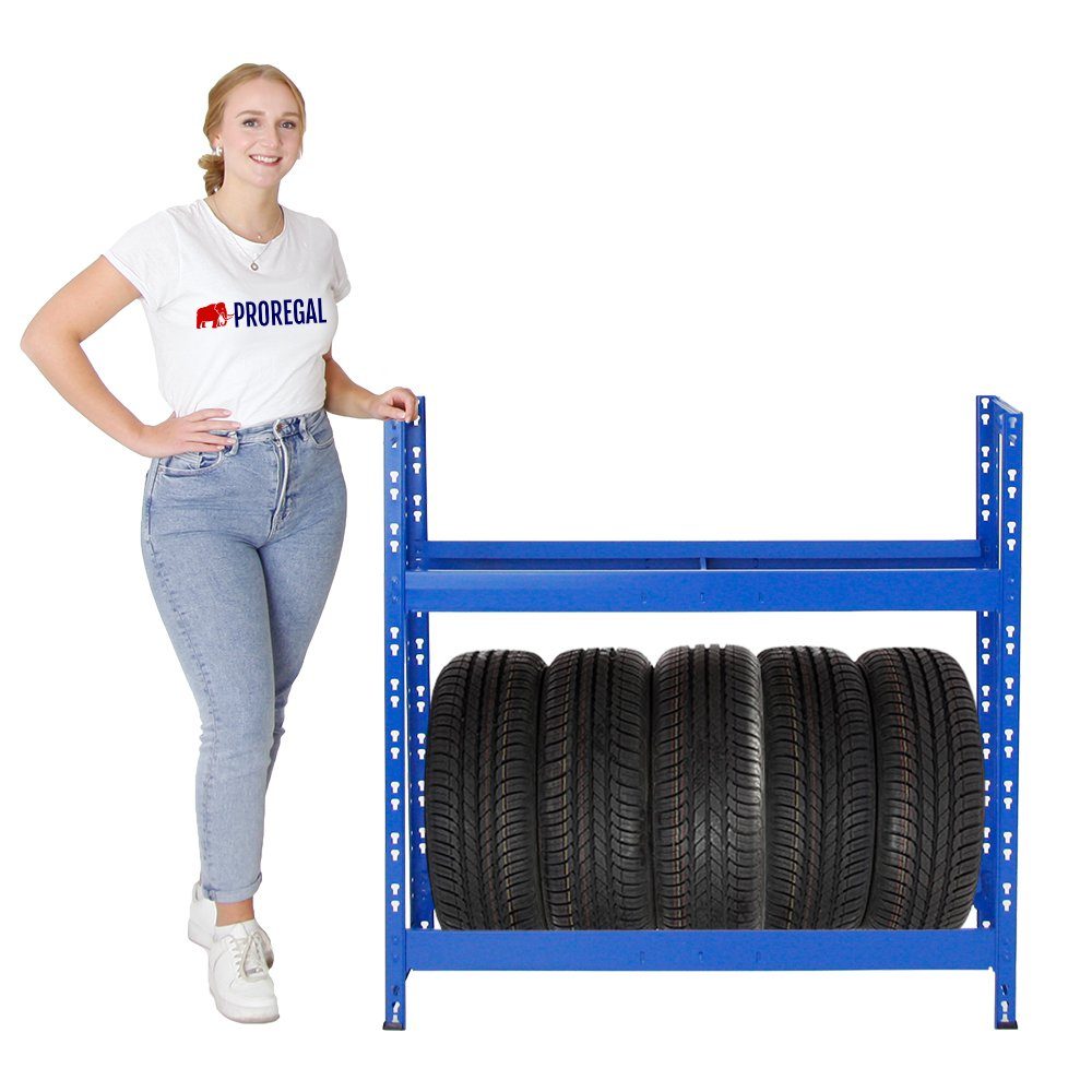 PROREGAL® Schwerlastregal Reifenregal Räderregal TIGER HxBxT 100x110x35cm 8 günstig online kaufen